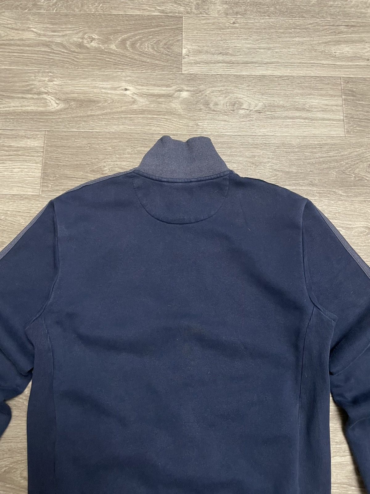 Adidas Vintage Adidas 3-Stripe Cotton Track Jacket Navy Blue Y2K Size US S / EU 44-46 / 1 - 14 Thumbnail