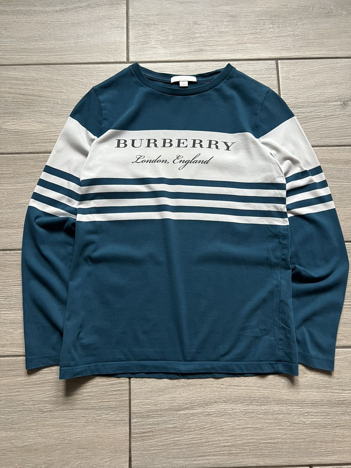 Burberry Burberry Long Sleeve Luxury Big Logo XS Rare Size US XXS / EU 40 - 3 Thumbnail