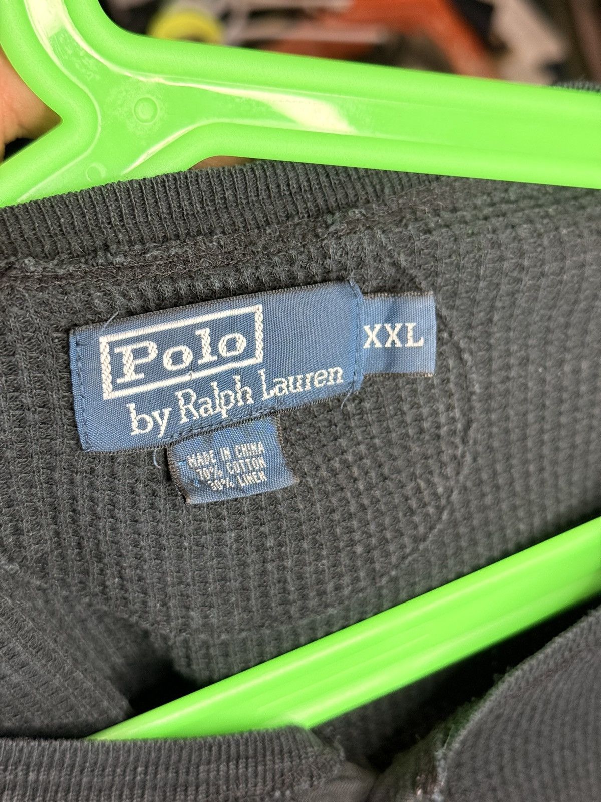 Polo Ralph Lauren Polo Ralph Lauren Waffle Henley Leapord Long sleeve Size US XXL / EU 58 / 5 - 3 Thumbnail