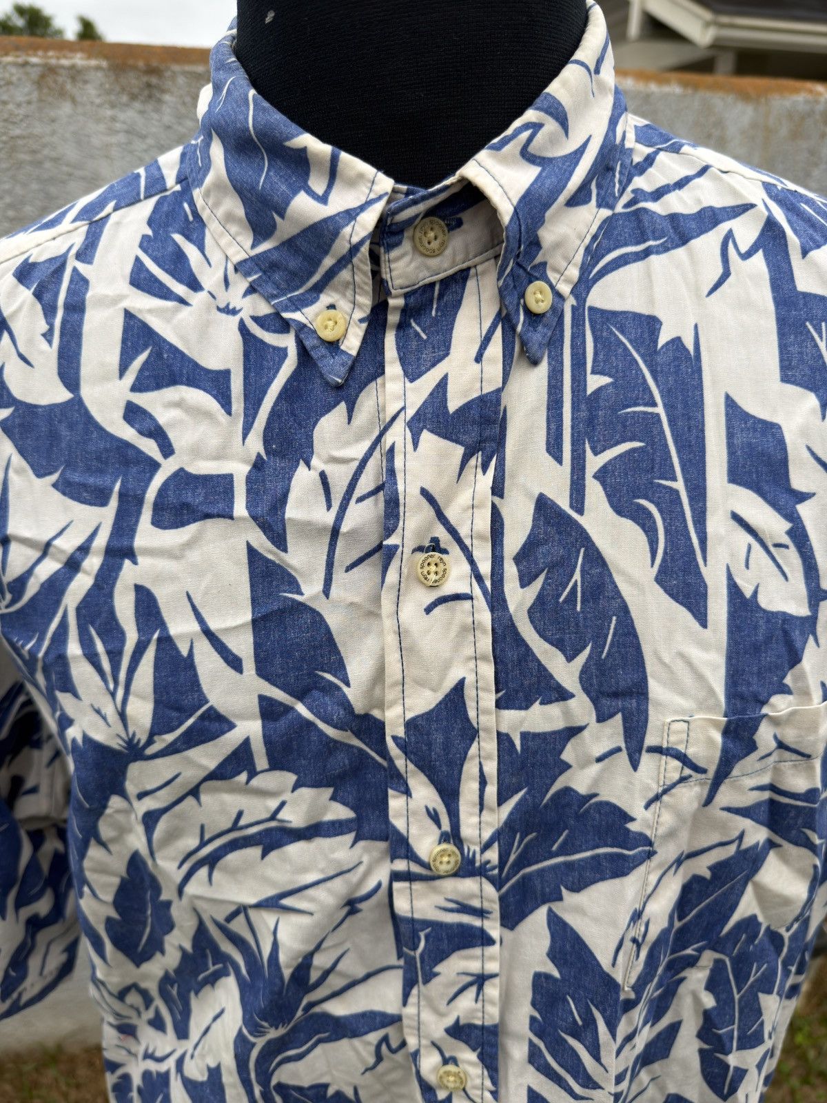 Reyn Spooner PreOwned Reyn Spooner Classic Hawaiian Blue/White Men's XL Size US XL / EU 56 / 4 - 3 Thumbnail