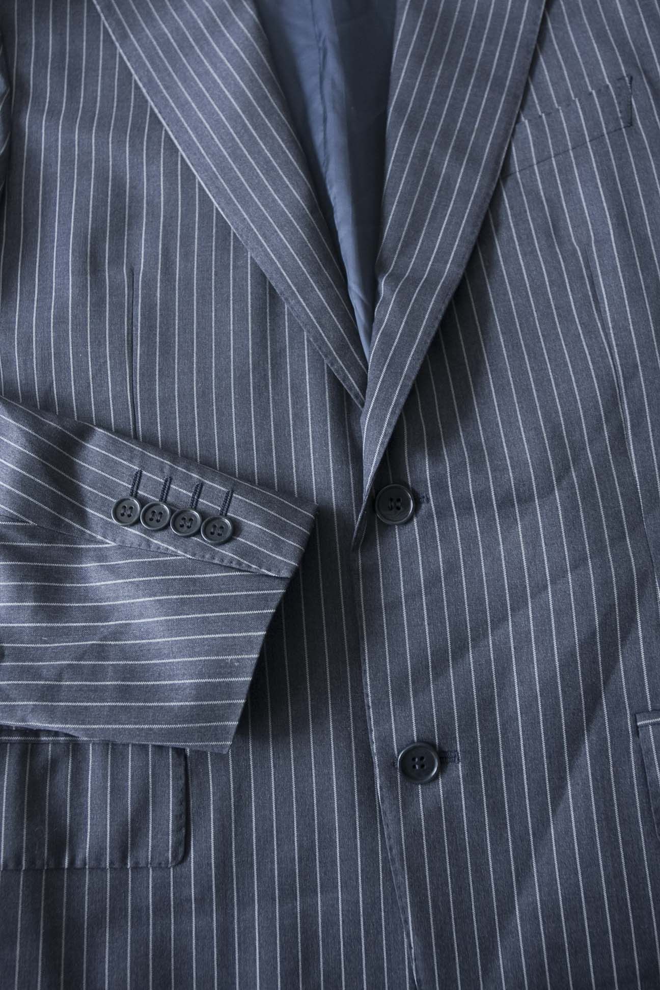 Canali Canali Jacket Wool Made in Italy Size 48R/38US Blue Stripe Size 38R - 2 Thumbnail
