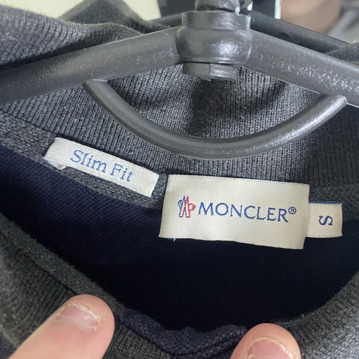 Moncler Moncler Long Sleeve Polo T-Shirt S Size Size US S / EU 44-46 / 1 - 4 Thumbnail