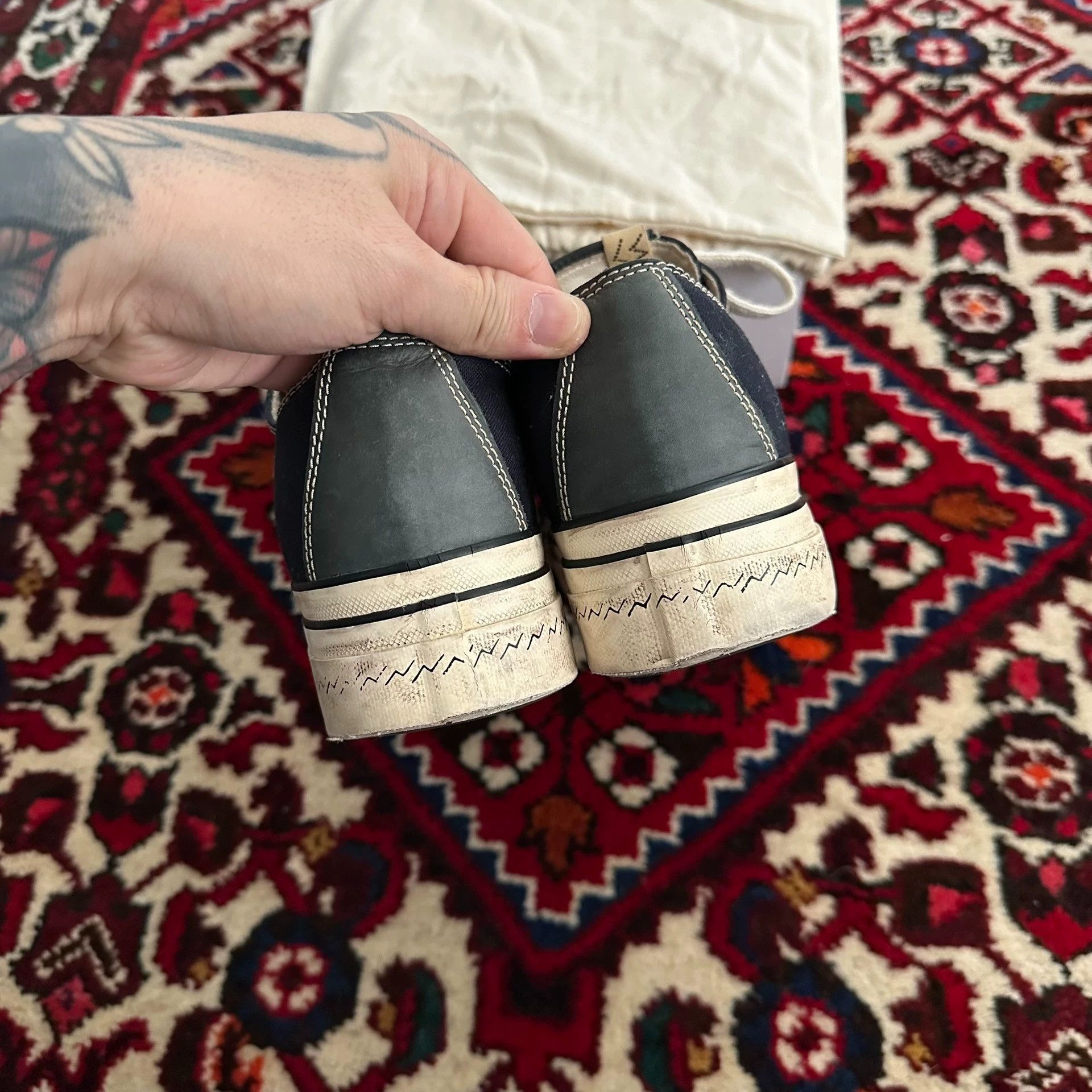 Visvim visvim 21aw skagway canvas sneaker 9 navy 95new Size US 9 / EU 42 - 7 Thumbnail