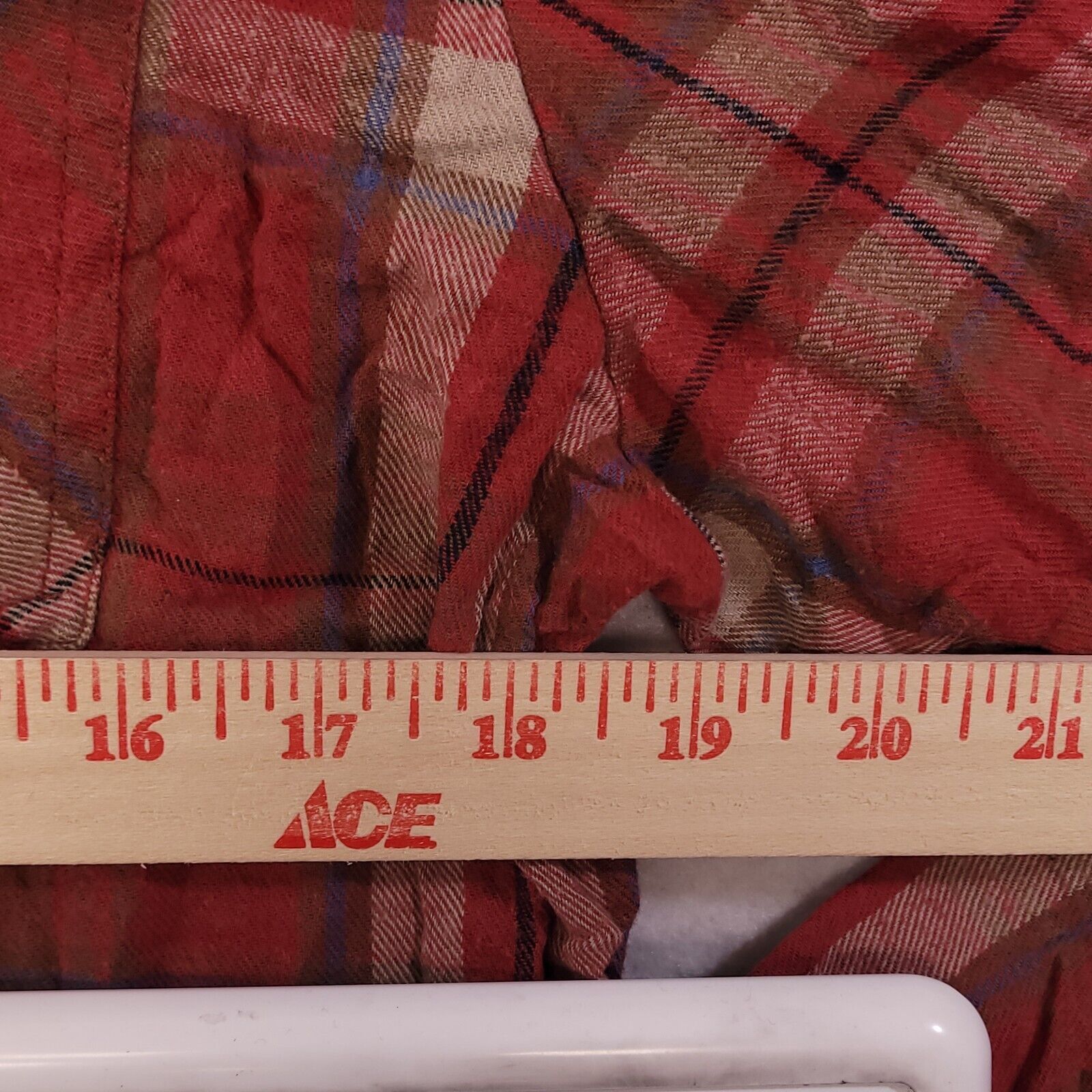 21 Men Twenty One Men Tartan Flannel Shirt Mens Size Large L Red Size US L / EU 52-54 / 3 - 9 Thumbnail