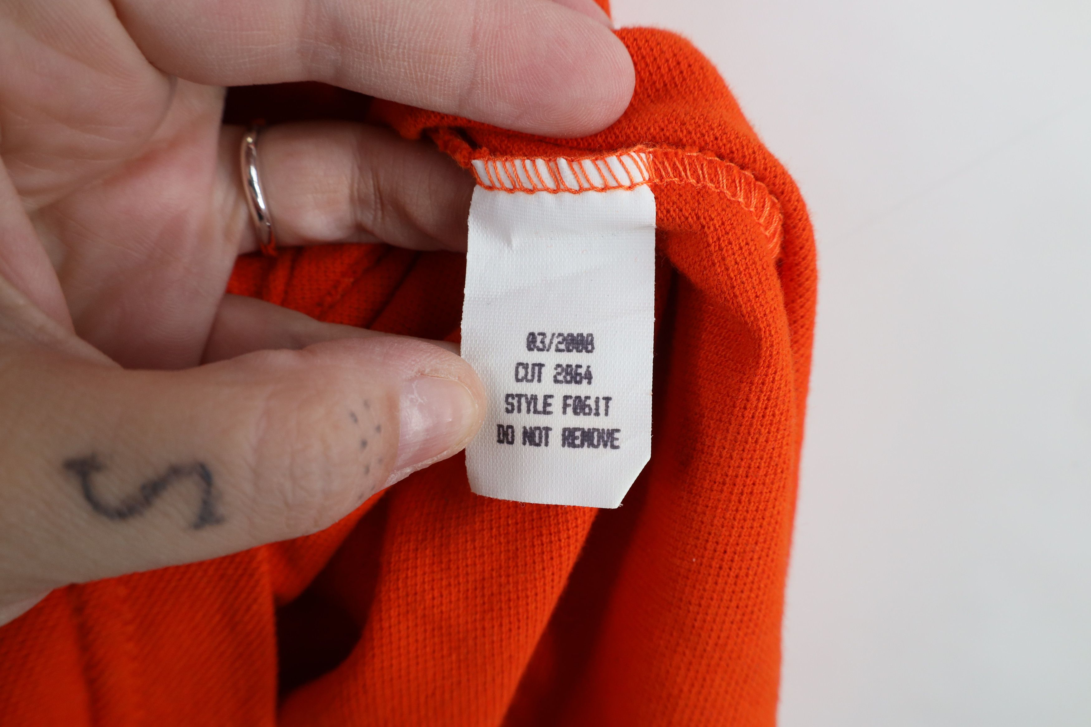 Vintage Tyndale FR Resistant ATPV 6.1 Work Henley T-Shirt Orange USA Size US XXL / EU 58 / 5 - 8 Thumbnail