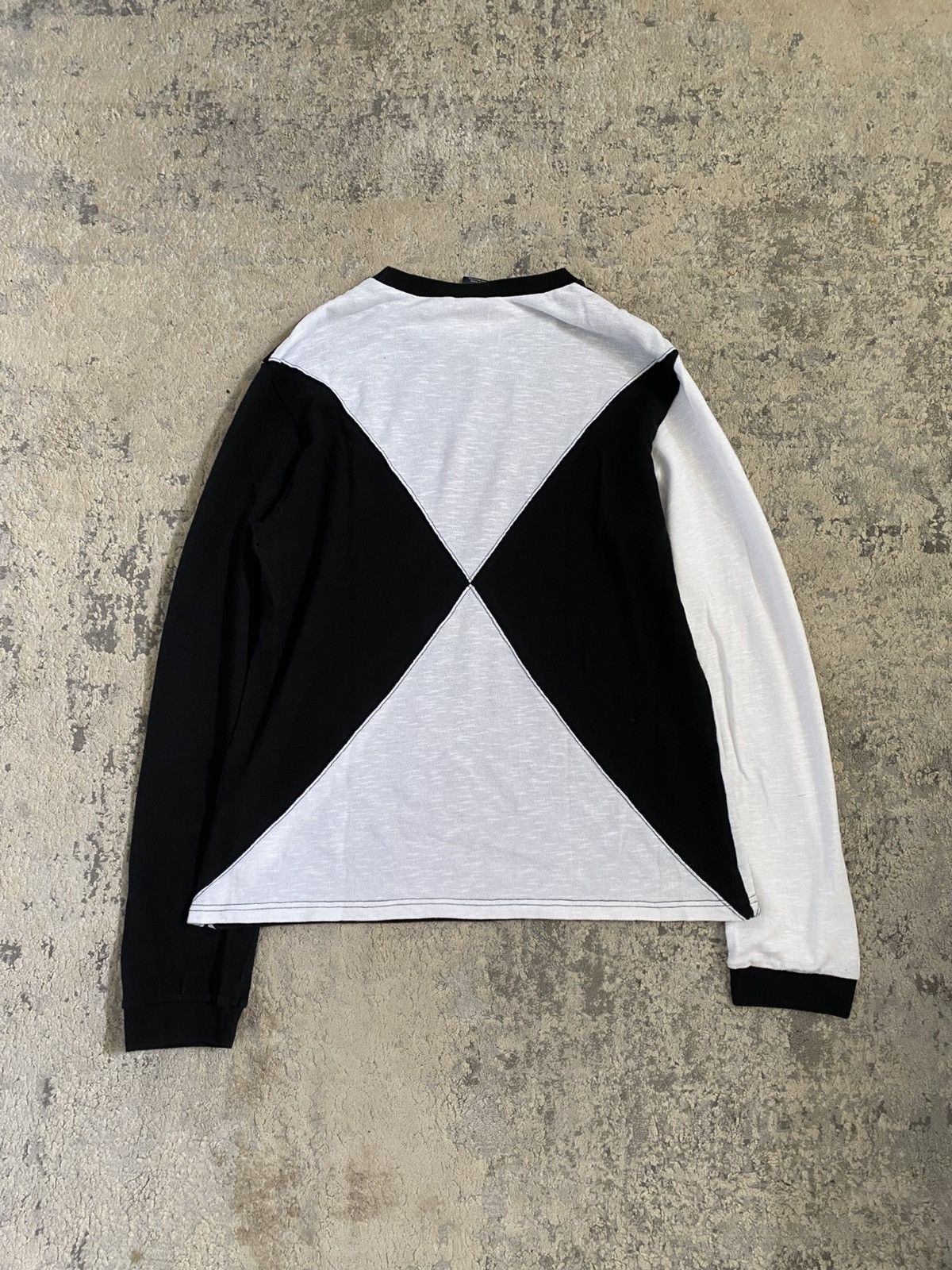 Number (N)ine SS04 Diagonal Color Blocked Long Sleeve Size US M / EU 48-50 / 2 - 5 Thumbnail
