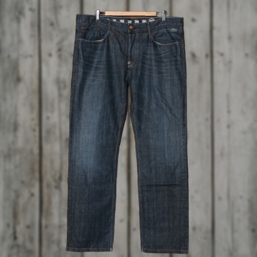 Earnest Sewn Lacoste Fulton.06 Jeans City: Men’s Blue Denim Straight 38 W39.5 L34 Regular 5-Pocket Cotton尺?