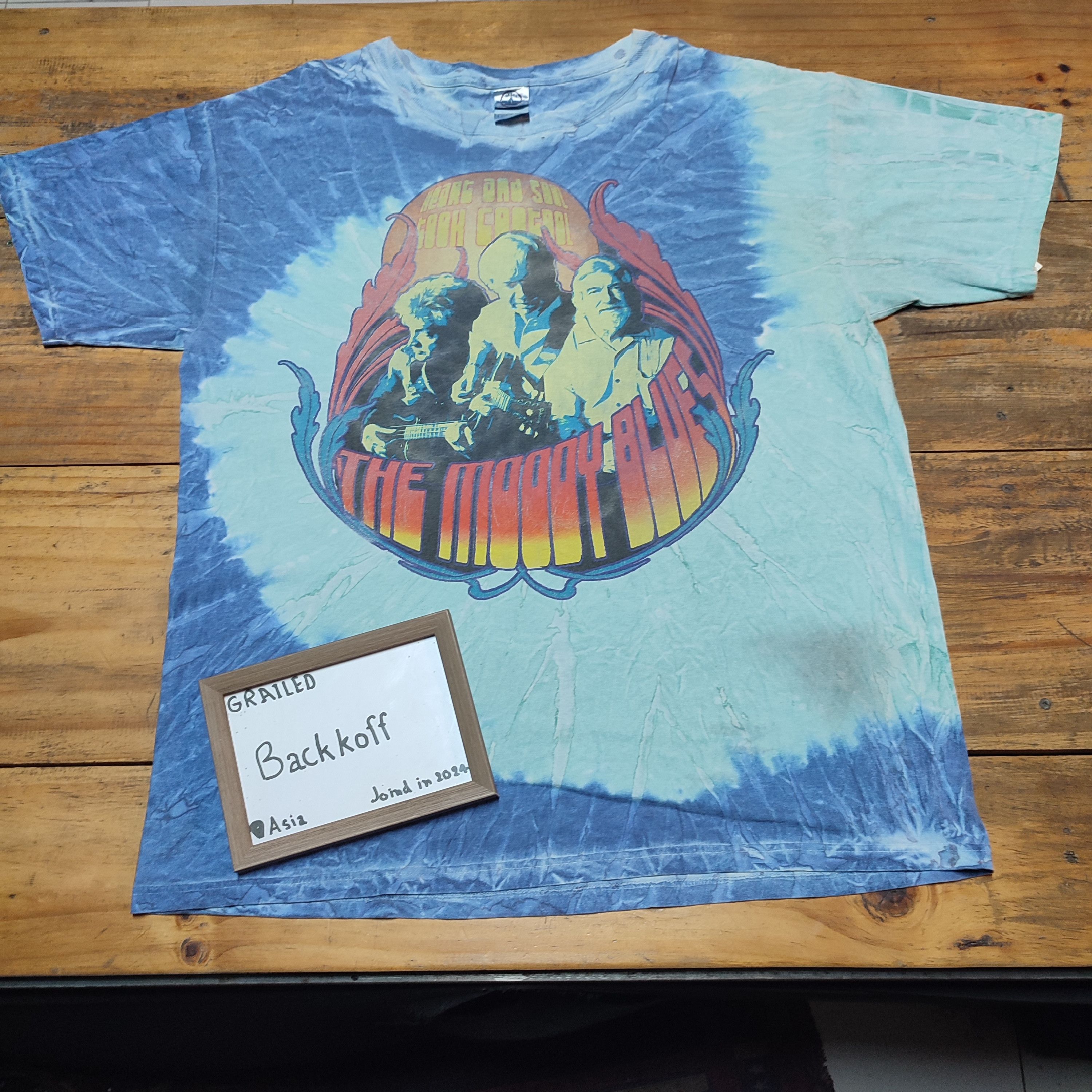 Band Tees × Grateful Dead × Vintage Vintage The Moody Blues T-shirt Size US XL / EU 56 / 4 - 2 Thumbnail