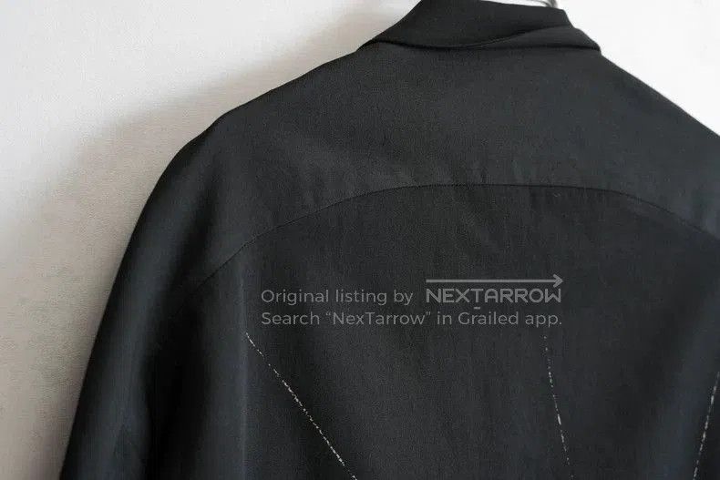 Yohji Yamamoto Black Wool Spider Web Jacket. Size US M / EU 48-50 / 2 - 6 Thumbnail