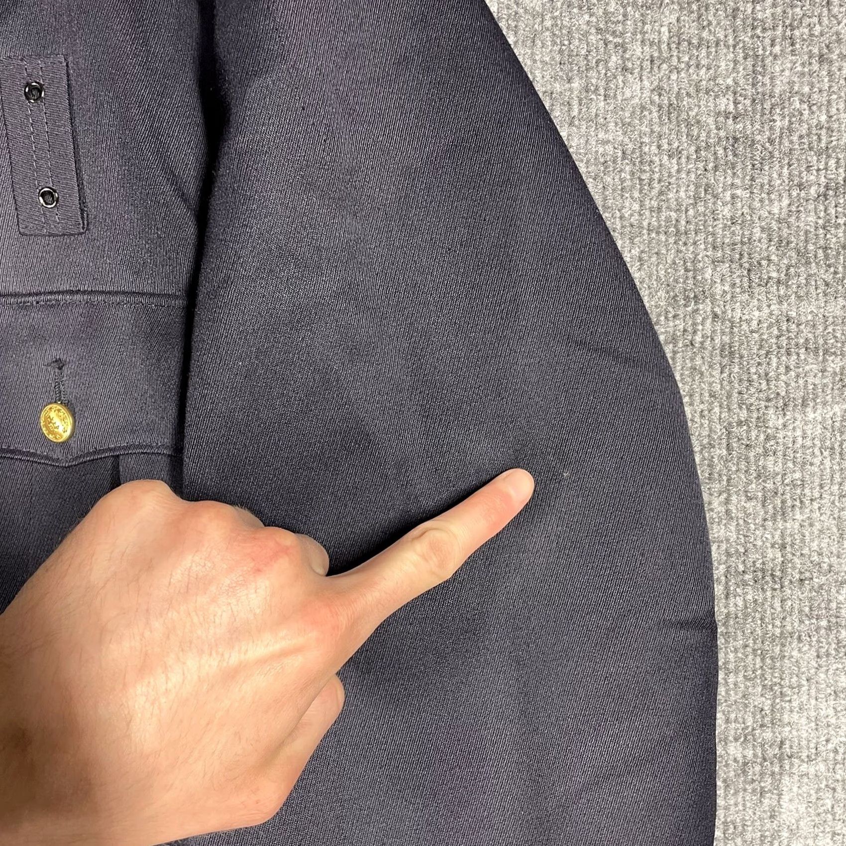 Vintage VINTAGE Chicago Police Jacket Wool Gabardine 60s 70s Size 42 R Blue Lavigne Uniform Mens Size US XS / EU 42 / 0 - 7 Thumbnail
