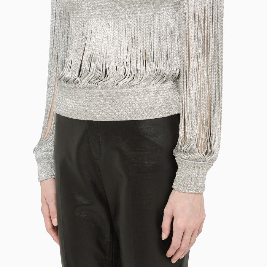 Bottega Veneta o1d2blof0824 Pullover in Silver Size M / US 6-8 / IT 42-44 - 4 Thumbnail