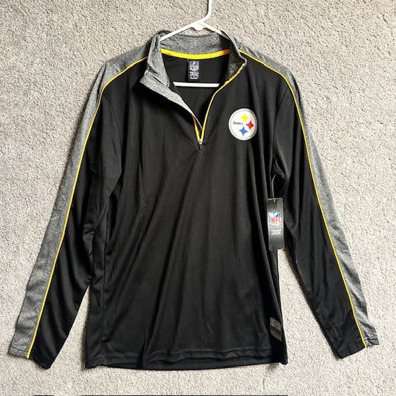 NFL Pittsburgh Steelers Shirt Men M 1/4 Zip NFL Mock Neck Size US M / EU 48-50 / 2 - 4 Thumbnail