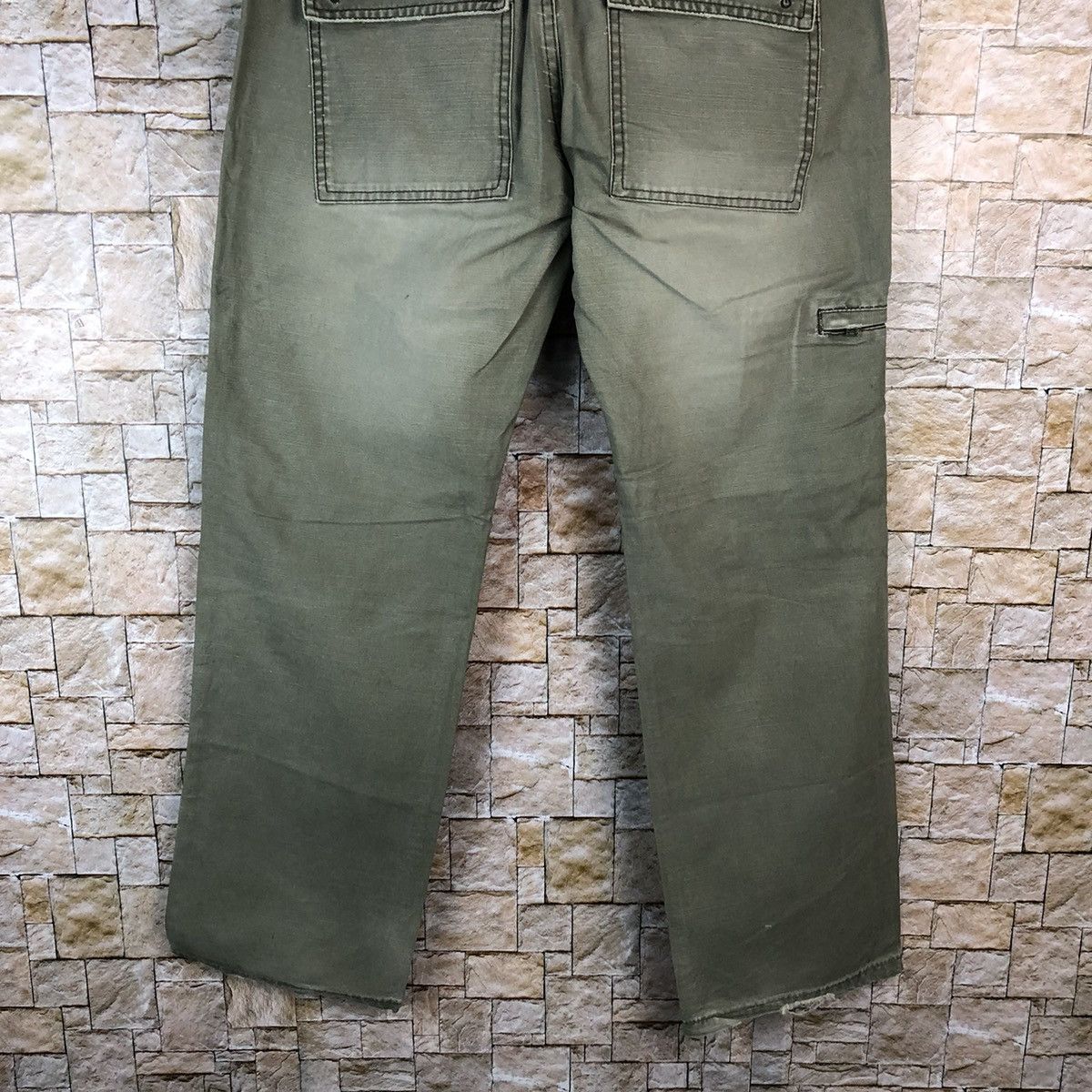 Faded Glory × Japanese Brand Twenty Works Green utility tactical Cargo Pants #A1143 Size US 31 - 17 Thumbnail