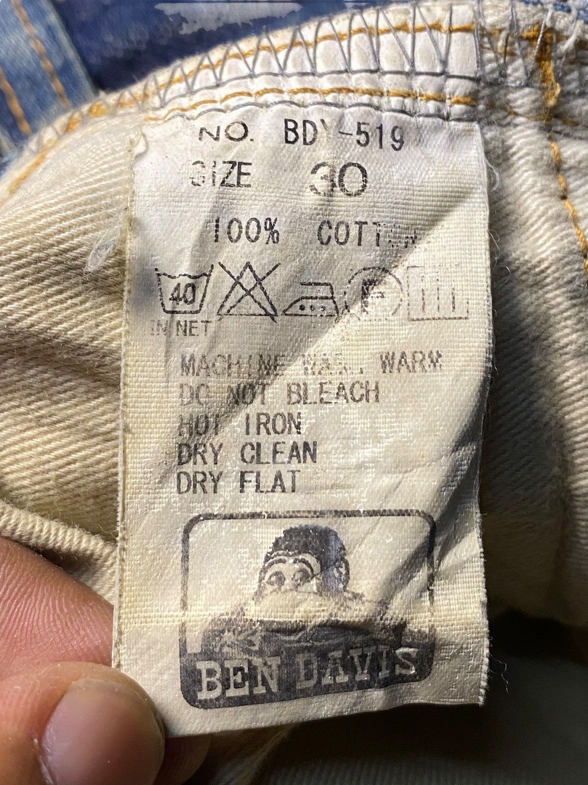 Ben Davis Vintage Ben Davis Denim Jeans Straight Fit Size US 30 / EU 46 - 15 Thumbnail