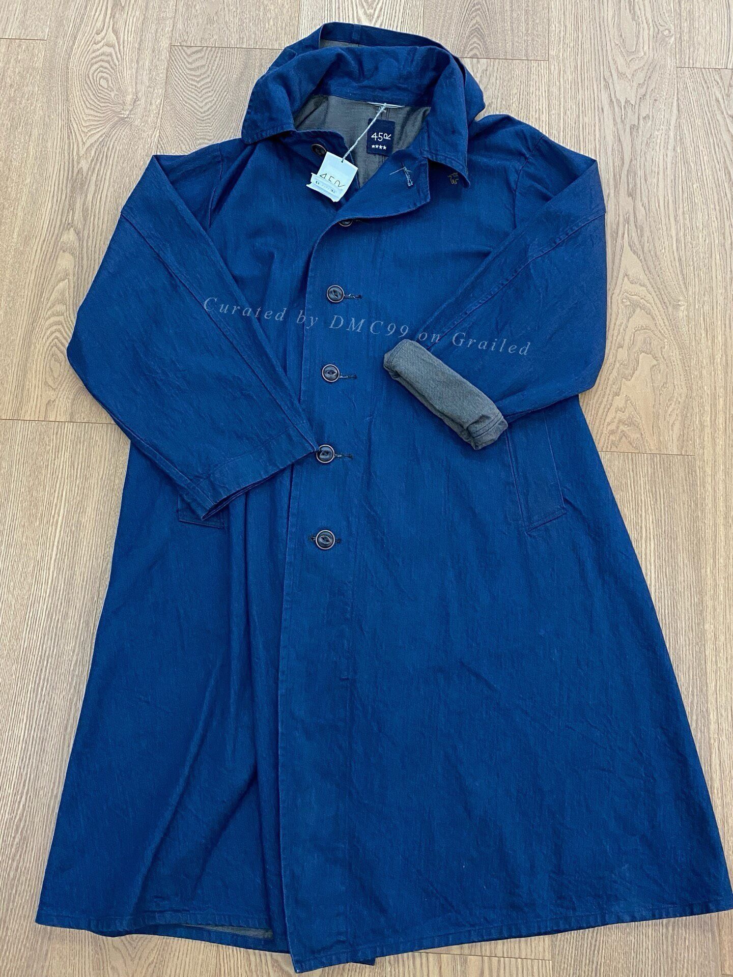 45rpm 45R Handmade Indigo Denim Jacket Size US XL / EU 56 / 4 - 1 Thumbnail