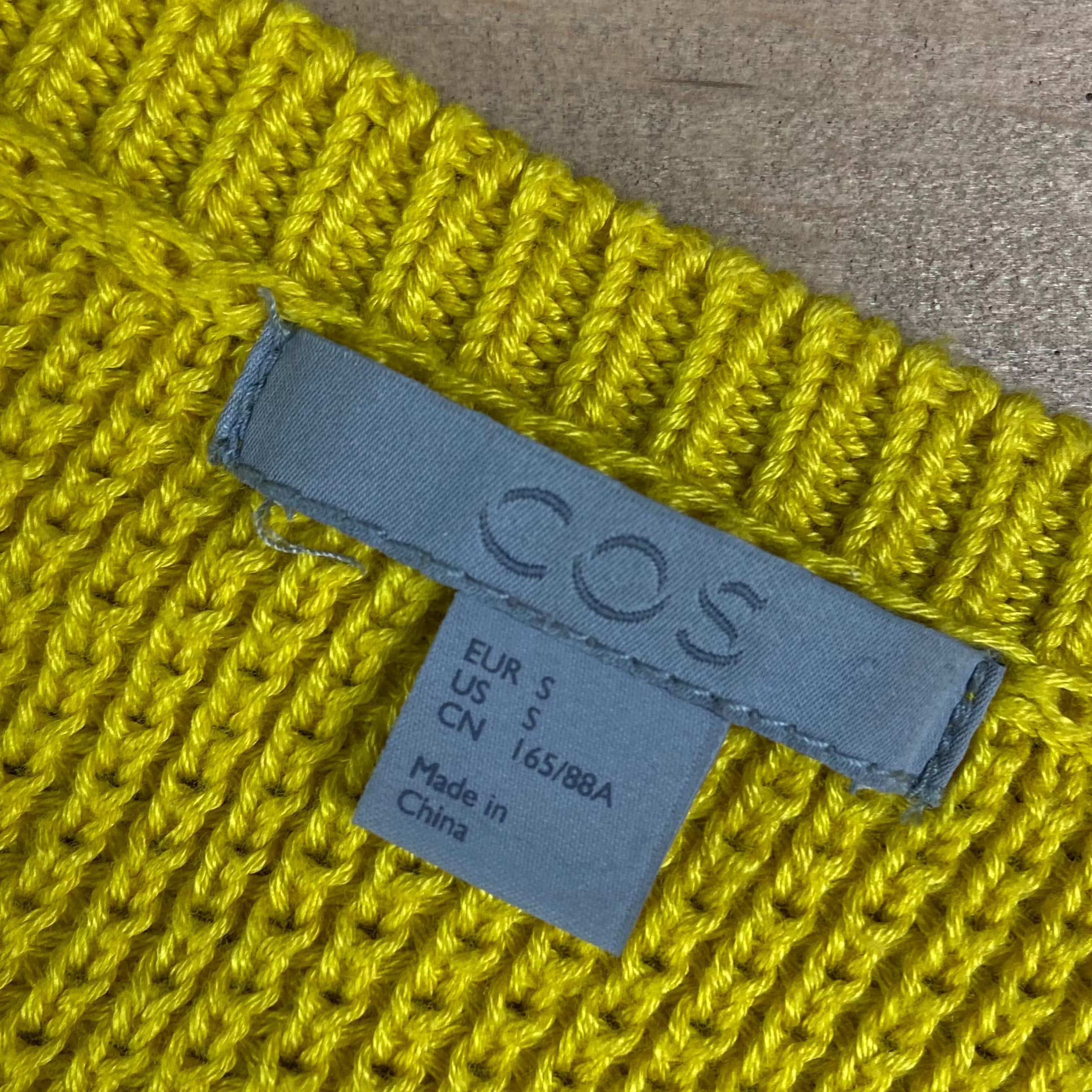 Cos Mens Sweatshirt Cos Size S Yellow Size US S / EU 44-46 / 1 - 4 Thumbnail