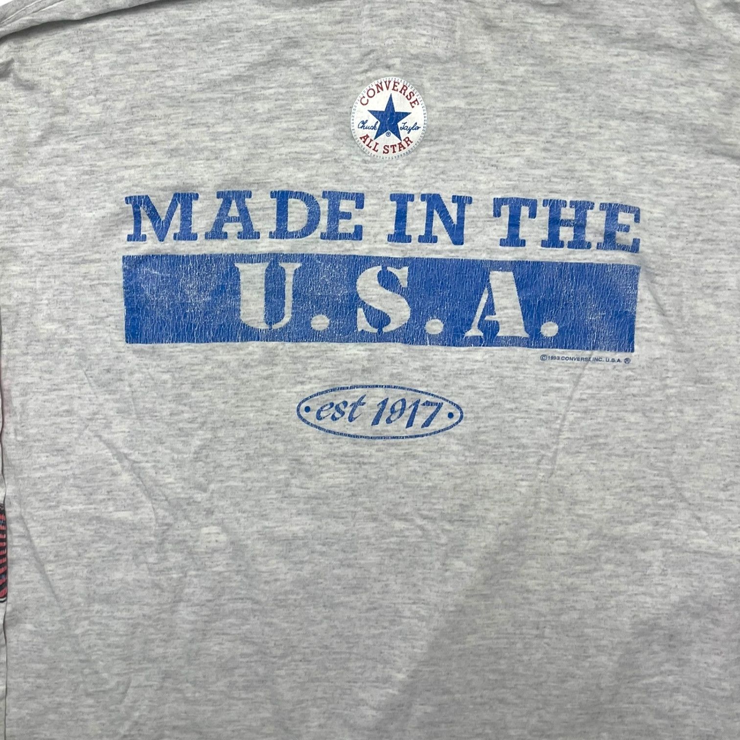 Converse Vintage 90s Converse All Star Long Sleeve Tee Size US L / EU 52-54 / 3 - 3 Thumbnail