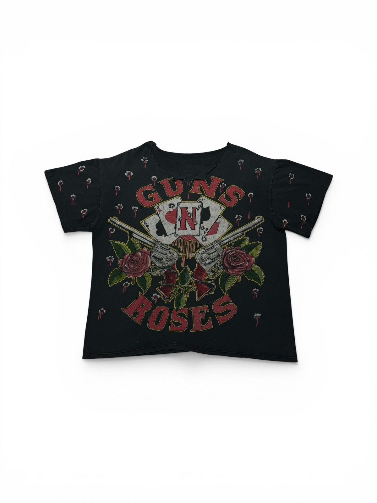 Band Tees Vintage 90’s Guns N Roses AOP Band Tee Shirt Size US XL / EU 56 / 4 - 1 Thumbnail