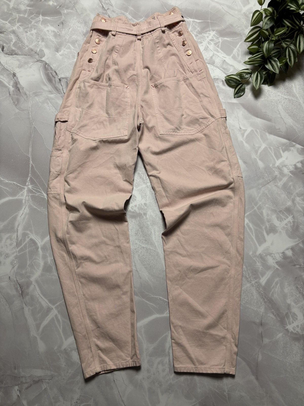 Designer × Isabel Marant Isabel Marant Denim Cargo Pants Pink Womens Size 34 Size 34" / US 12 / IT 48 - 3 Thumbnail