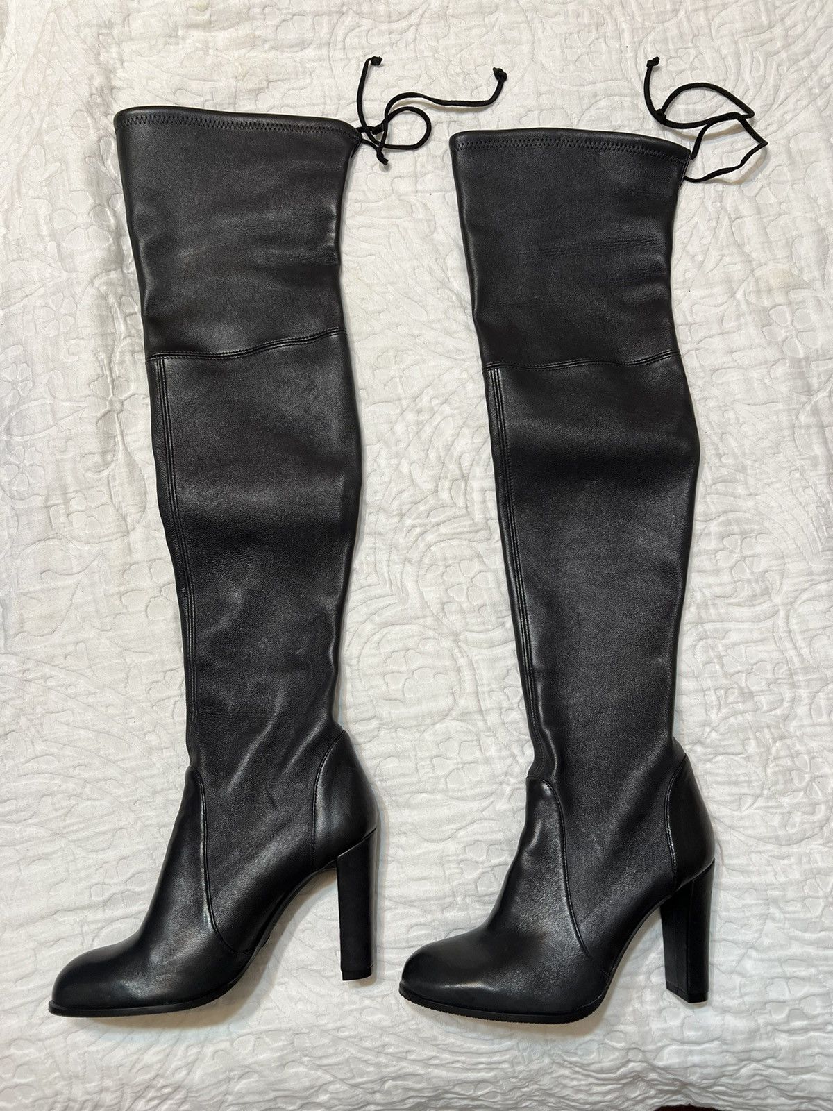 Stuart Weitzman Highland Over The Knee Boots Size US 6.5 / IT 36.5 - 1 Thumbnail