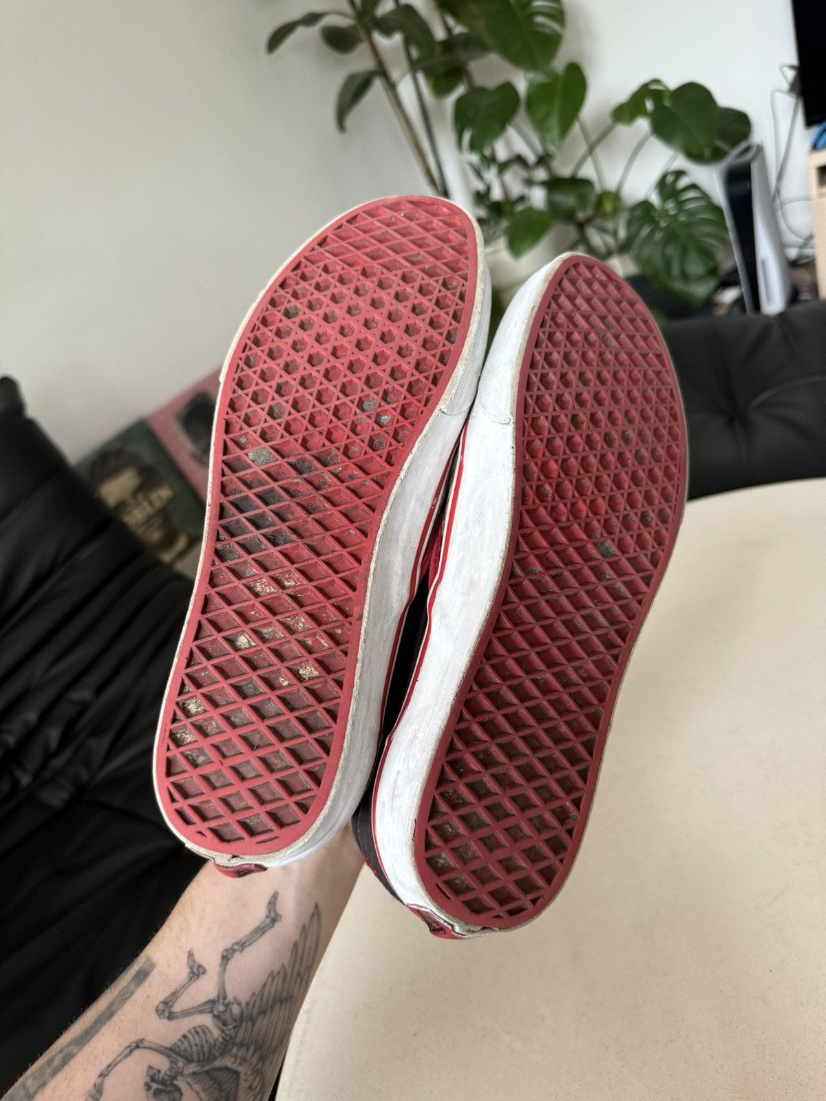 Vans Slayer x Vans Collab Vintage Y2k Rare Slip Ons Rock Metal Size US 11 / EU 44 - 9 Thumbnail