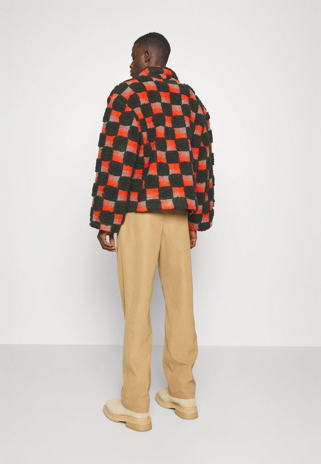 Henrik Vibskov !DS! AW23 Henrik Vibskov Big Bag Teddy Checks Jacket Size US L / EU 52-54 / 3 - 8 Thumbnail