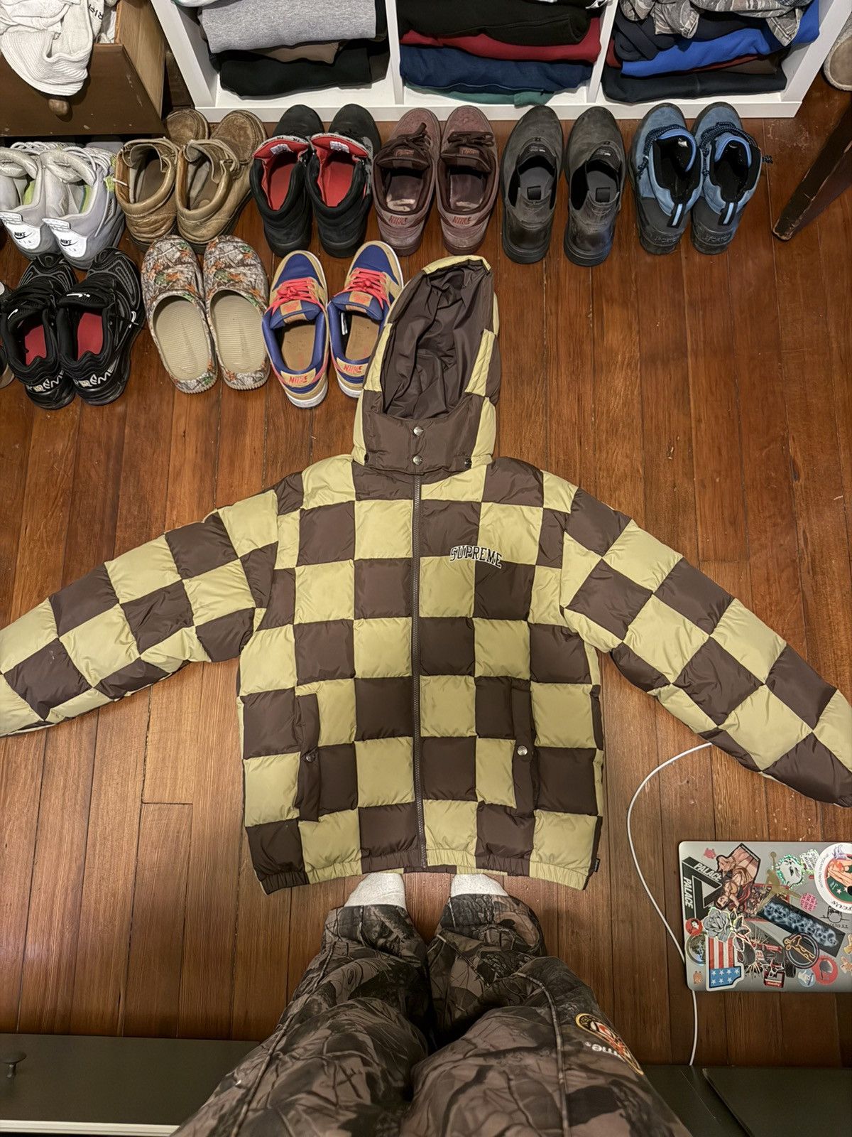 Supreme Supreme Checkerboard Puffy Jacket Size US M / EU 48-50 / 2 - 1 Thumbnail
