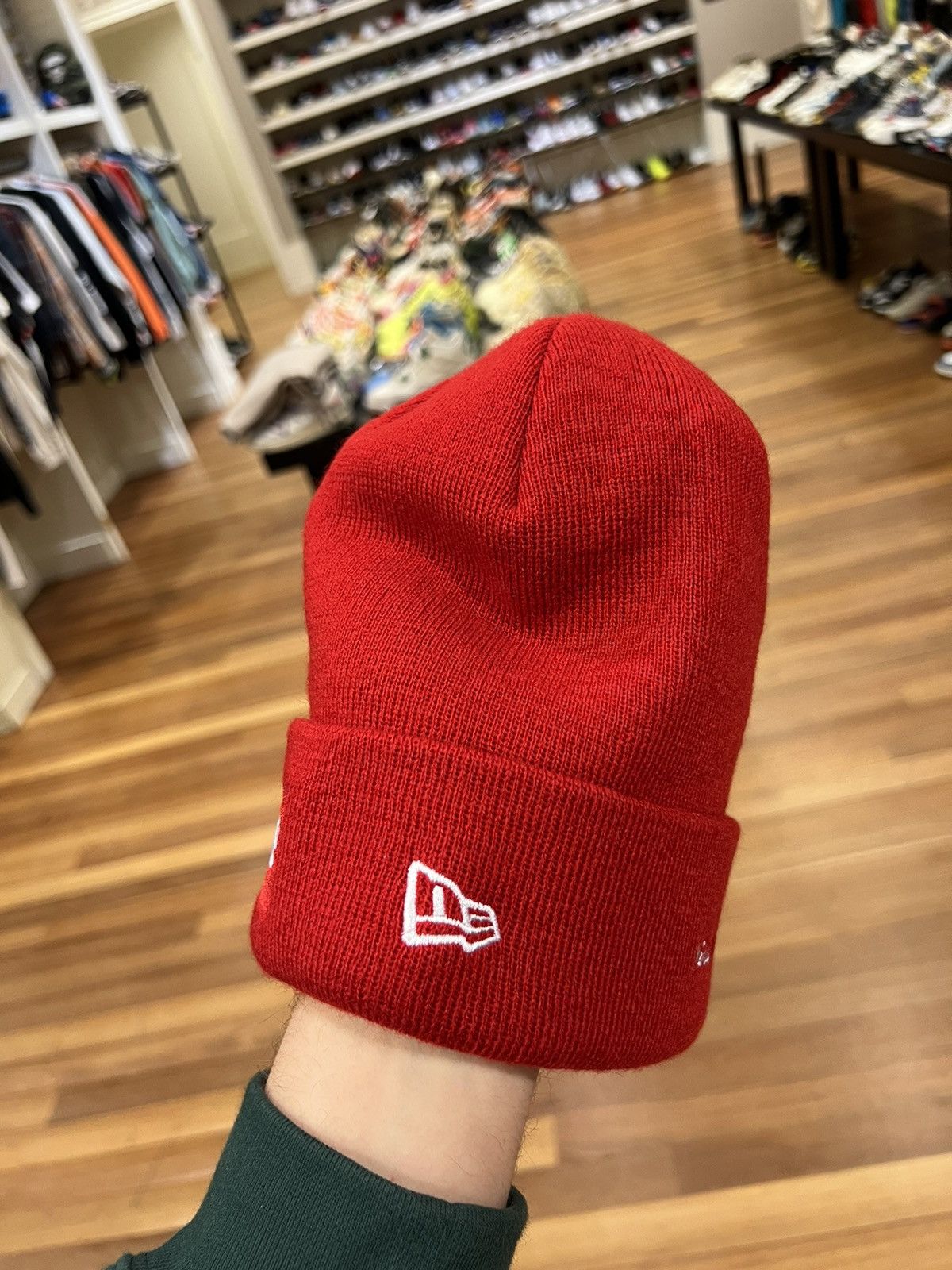 Supreme Supreme red box logo beanie | Grailed