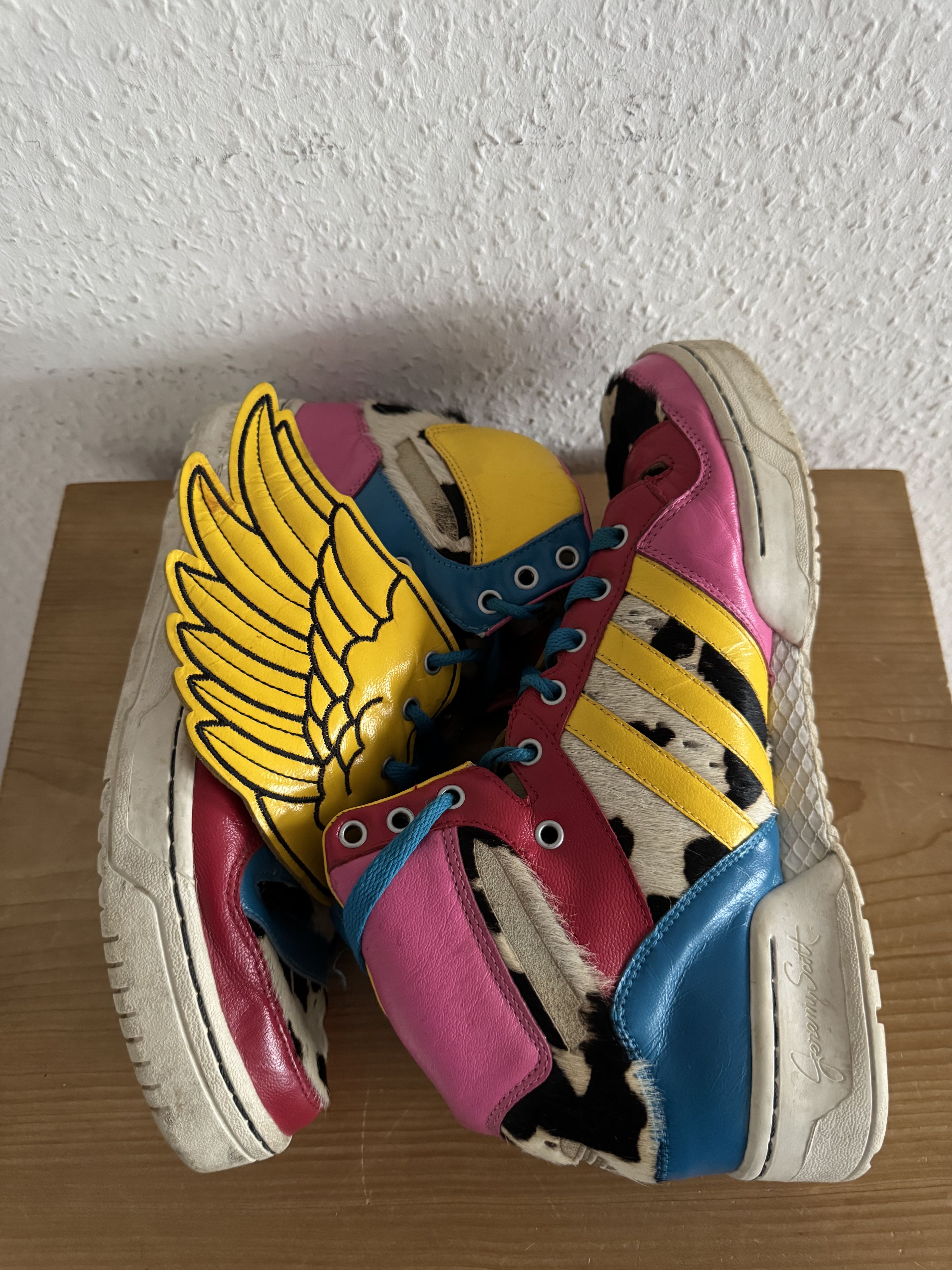 Adidas × Jeremy Scott 2NE1 Wings High Top Sneakers Size US 9.5 / EU 42-43 - 1 Thumbnail