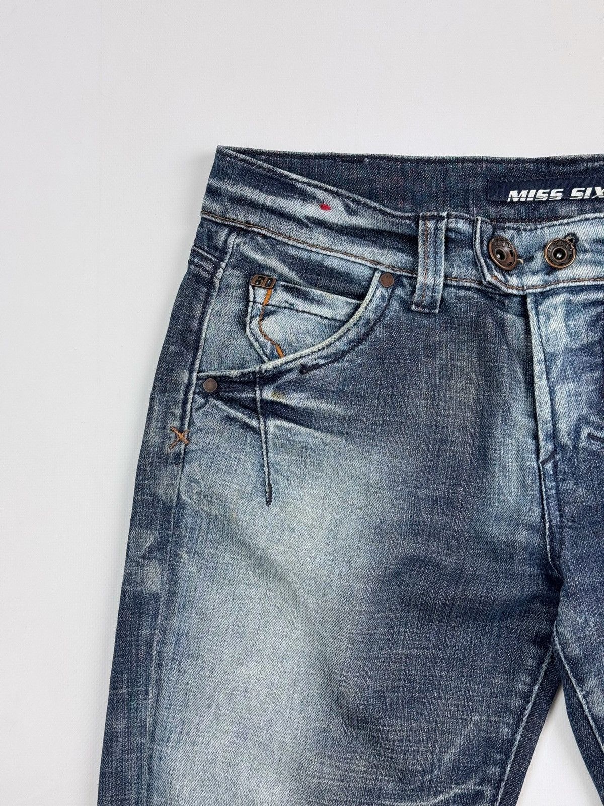 Miss Sixty Miss Sixty Bella Flared Washed Women’s Jeans Pants Size 32" / US 10 / IT 46 - 5 Thumbnail