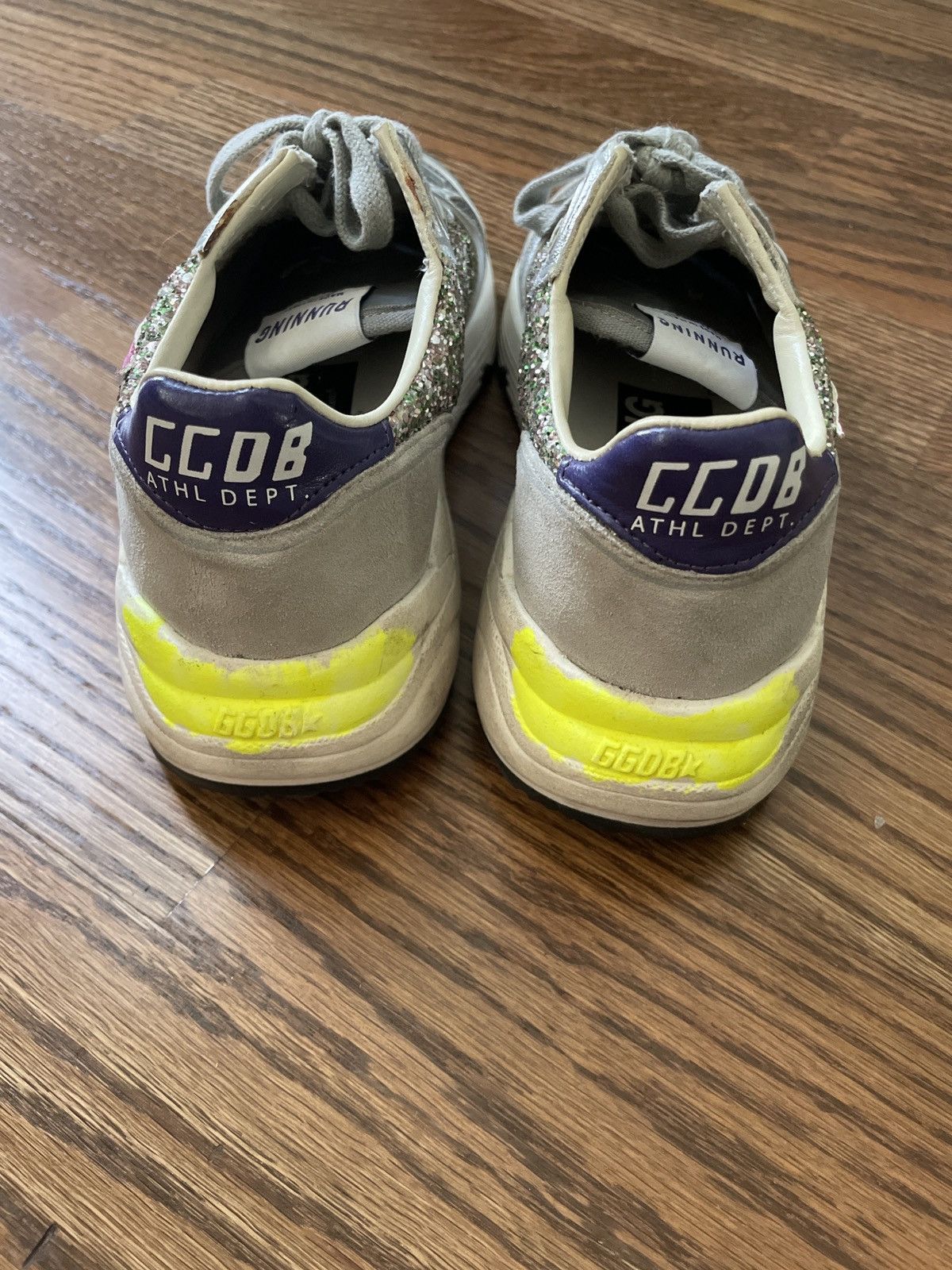 Golden Goose Golden Goose Pink Glitter Running Sole Sneaker (Size 36) Size US 6 / IT 36 - 8 Thumbnail