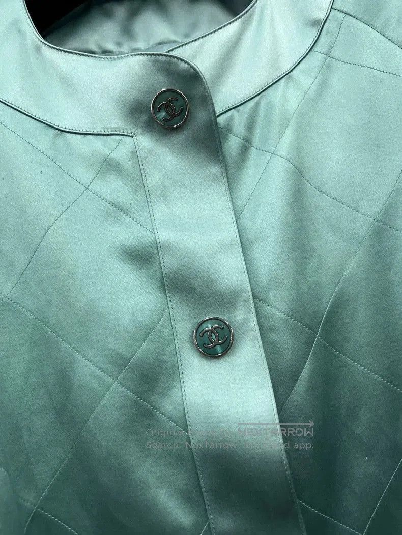 Chanel Chanel 23P Blue Silk Trench Coat. Size US M / EU 48-50 / 2 - 2 Thumbnail