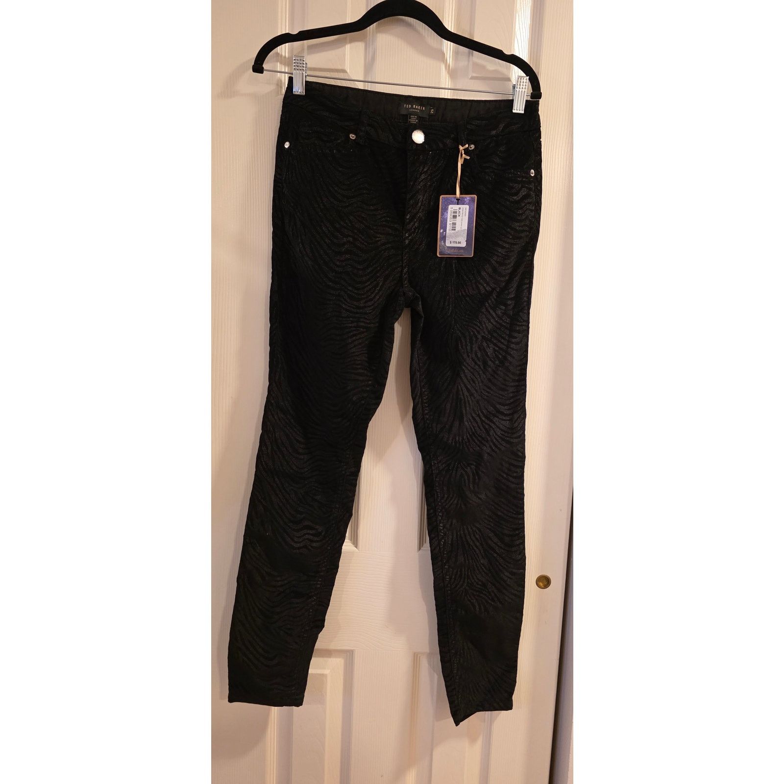 Ted Baker Ted Baker Zebra Printed Cord Skinny Jeans Size 29 NWT Size 29" - 4 Thumbnail