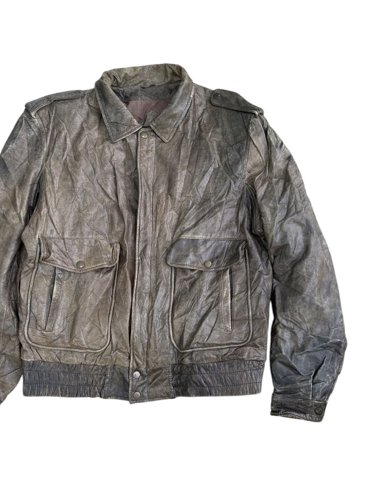 Issey Miyake 🔥VINTAGE BROWN LEATHER JACKET ISSEY MIYAKE INSPIRED DESIGN Size US L / EU 52-54 / 3 - 6 Thumbnail