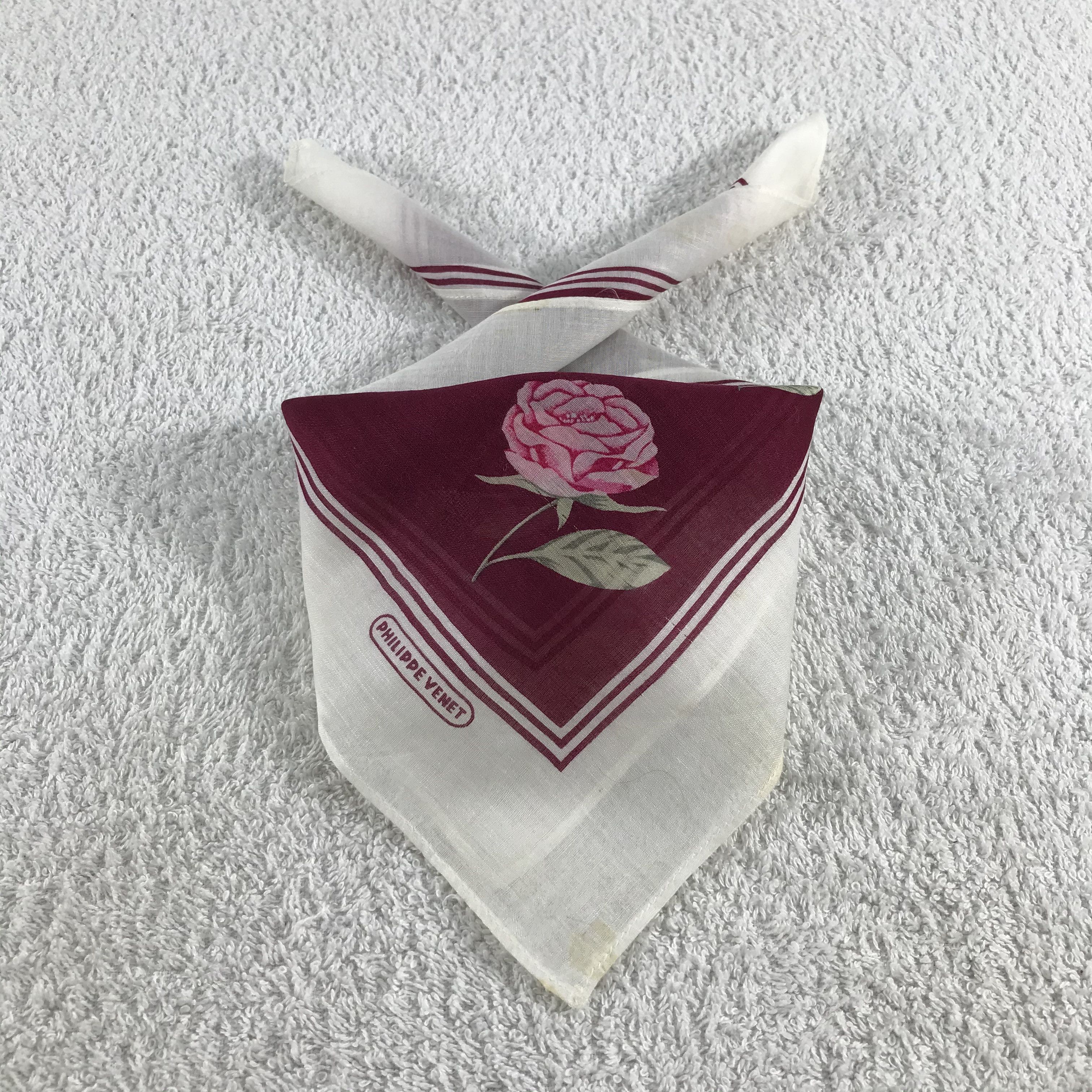 Vintage Philippe Venet Bandana / Handkerchief / Neckerchief - S069 Size ONE SIZE - 3 Thumbnail