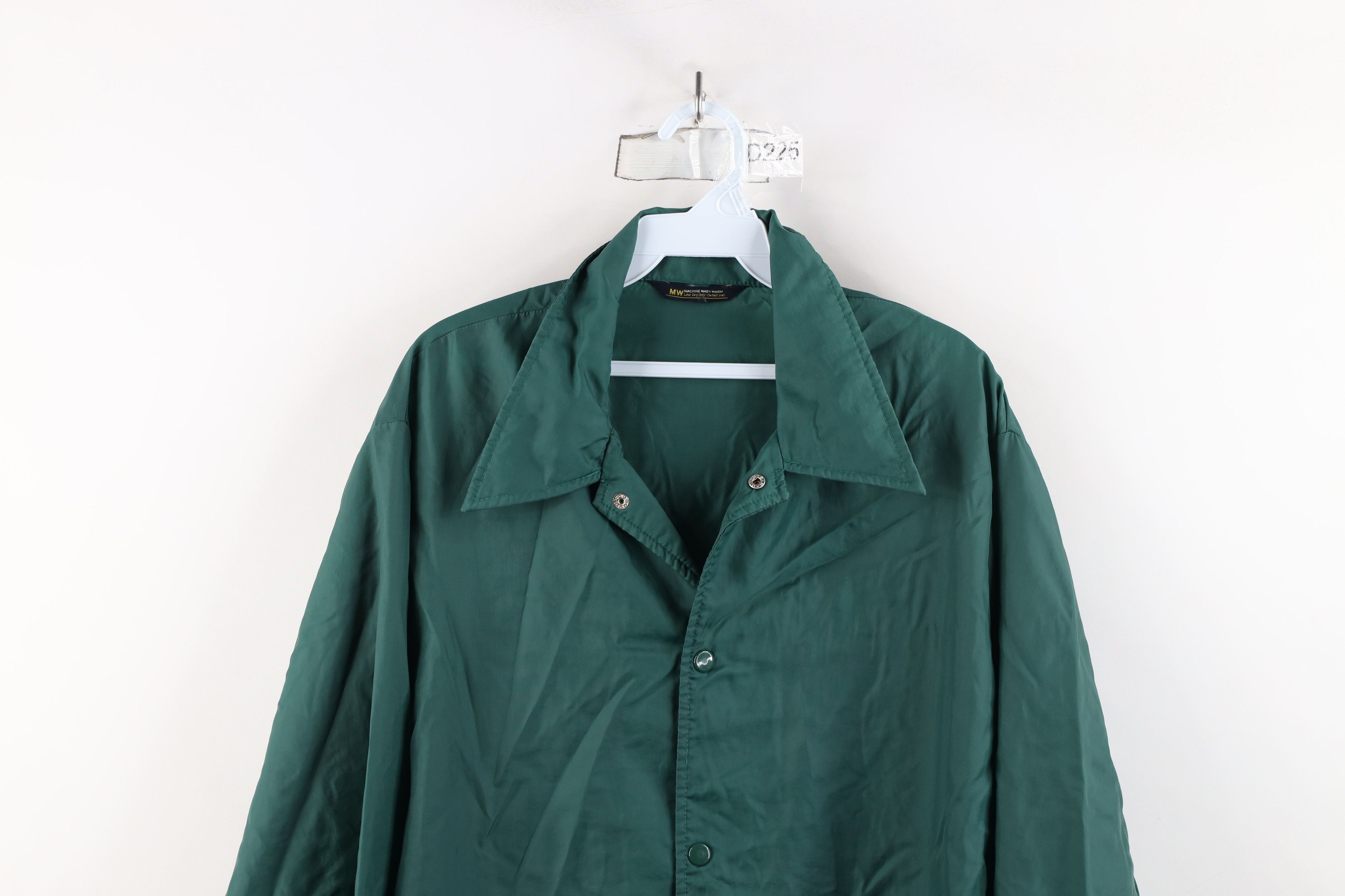 Vintage Vintage 70s Streetwear Coaches Windbreaker Jacket Green Size US L / EU 52-54 / 3 - 2 Thumbnail