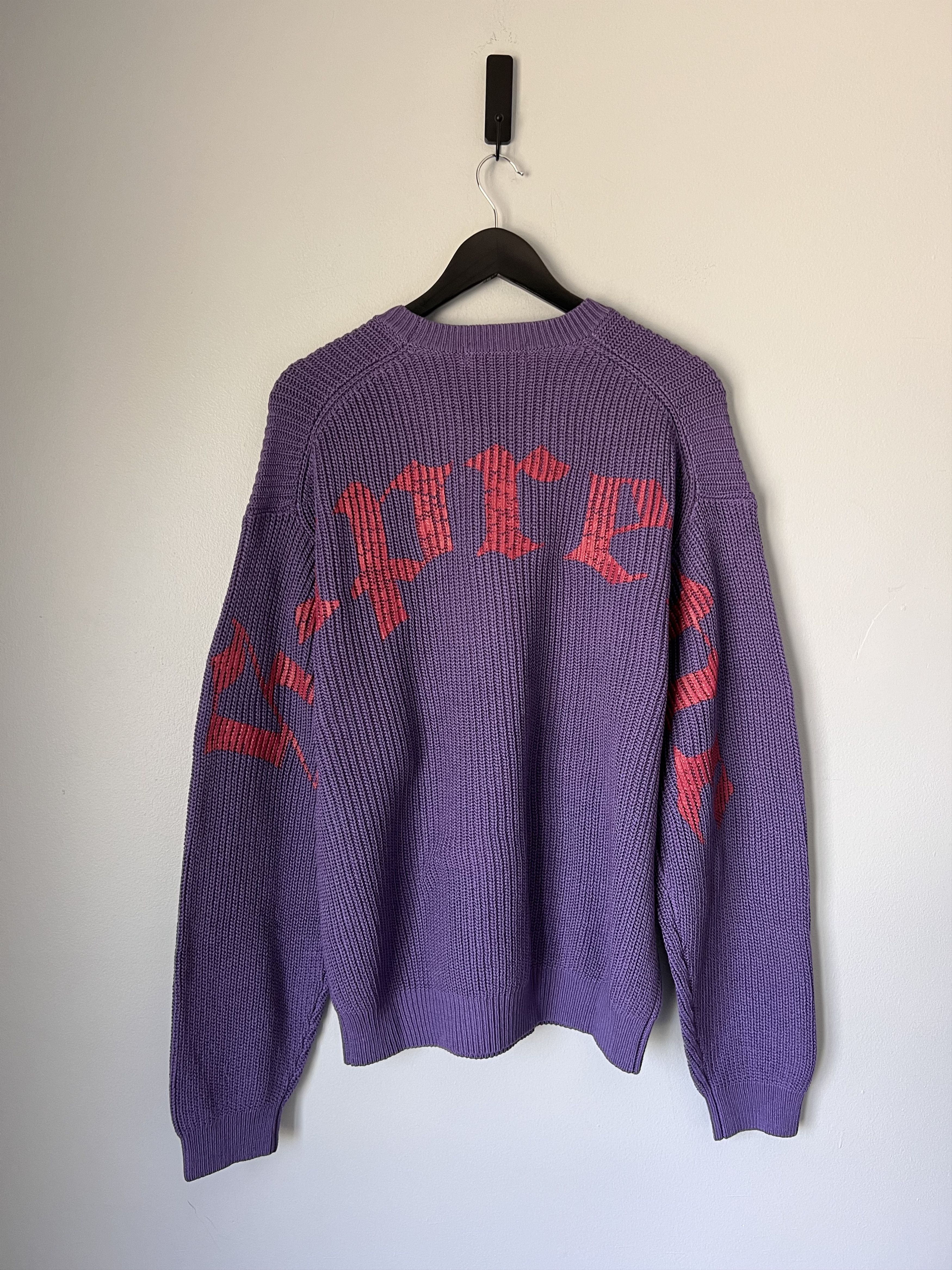 Supreme Supreme Old English Printed Sweater in Purple Size US XL / EU 56 / 4 - 3 Thumbnail