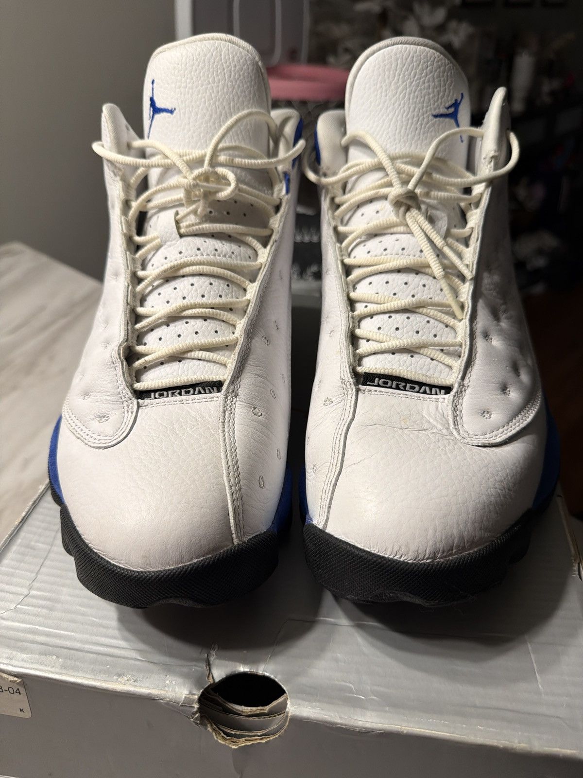 Jordan Brand Jordan 13 Retro White Hyper Royal Size US 11 / EU 44 - 3 Thumbnail