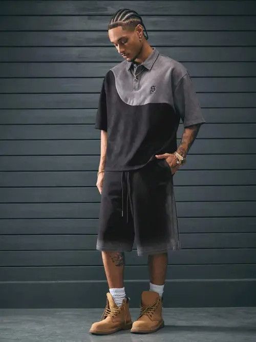 Jean × Vintage Washed Y2K Drip shorts Size US 32 / EU 48 - 1 Thumbnail