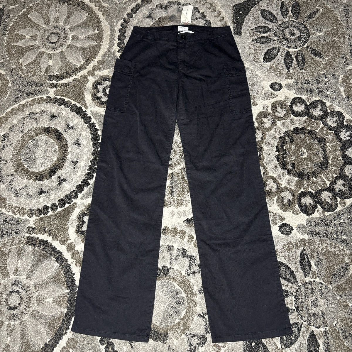 Helmut Lang Helmut Lang 1999 Wide Leg Black Cargo Pants Size 28" / US 6 / IT 42 - 1 Thumbnail