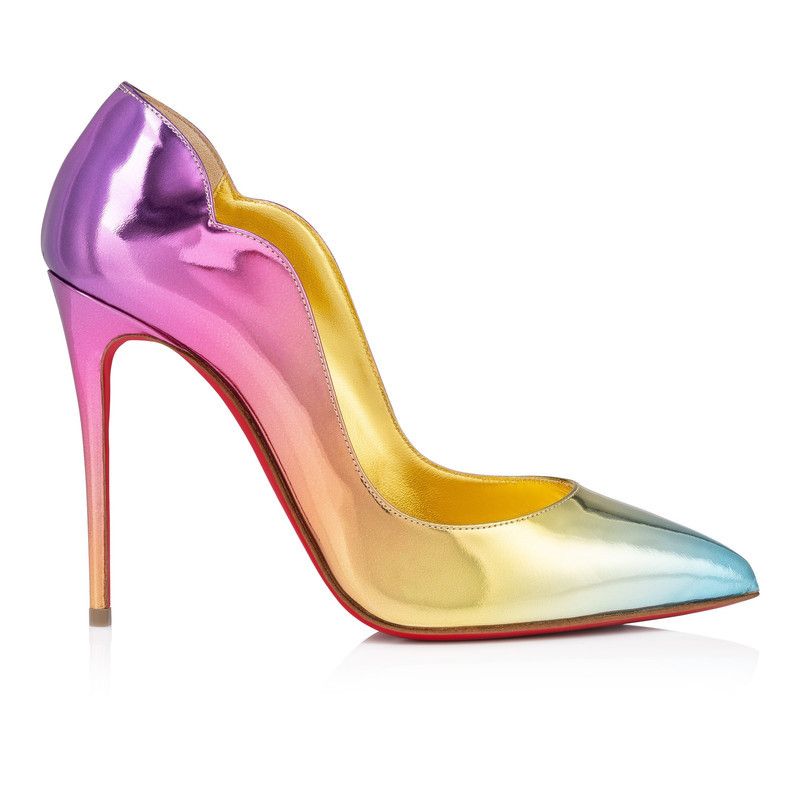 Christian Louboutin os11x0526 Hot Chick Specchio Leather 100mm Pumps Multicolor Size US 9 / IT 39 - 1 Thumbnail