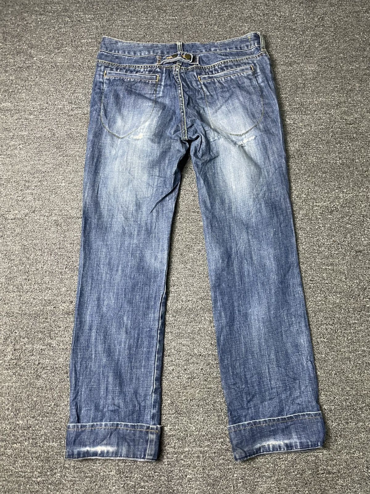 Japanese Brand × Vintage NUSY JEANS Brand Ripped Distressed Denim (83) Size US 32 / EU 48 - 14 Thumbnail