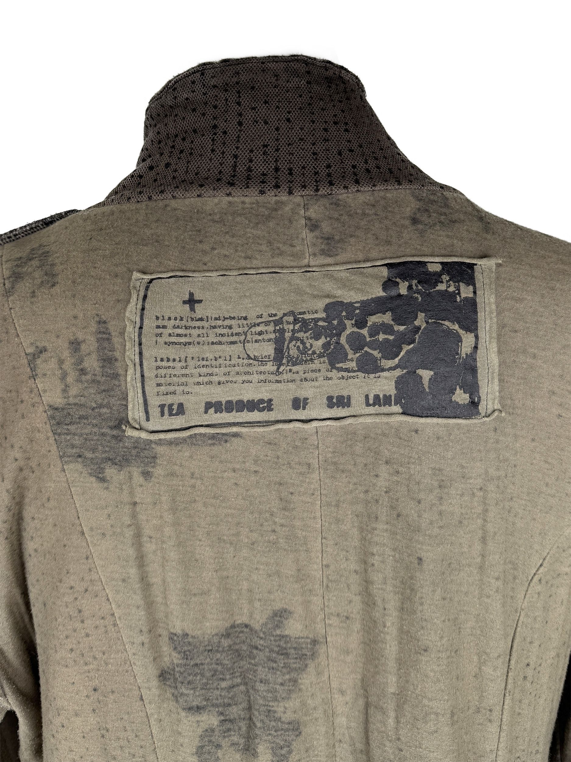 Rundholz Rundholtz Black Label Dress Patchwork Print Mesh Olive Size S / US 4 / IT 40 - 2 Thumbnail