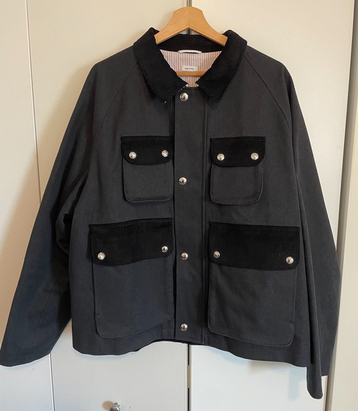 Thom Browne Thom Browne Cotton Relaxed Field Jacket Size US XL / EU 56 / 4 - 2 Thumbnail