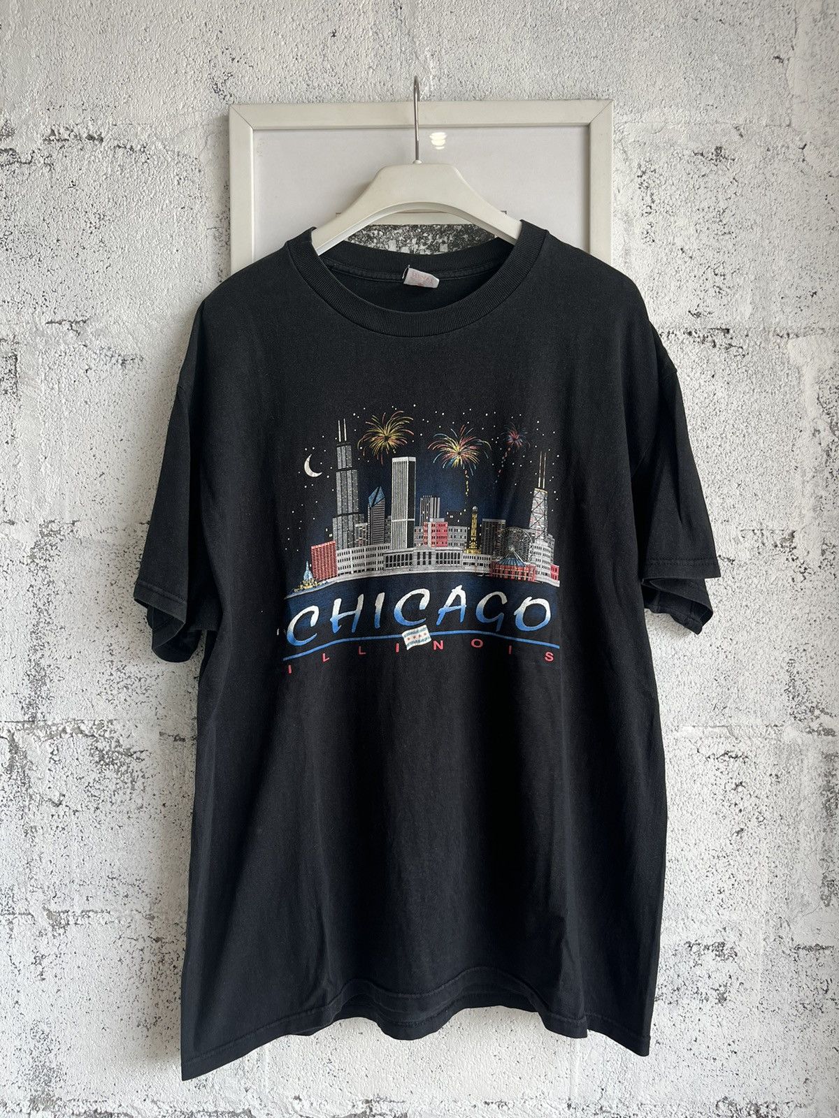 Vintage Vintage Chicago Illinois City Art T-shirt Size US XL / EU 56 / 4 - 2 Thumbnail