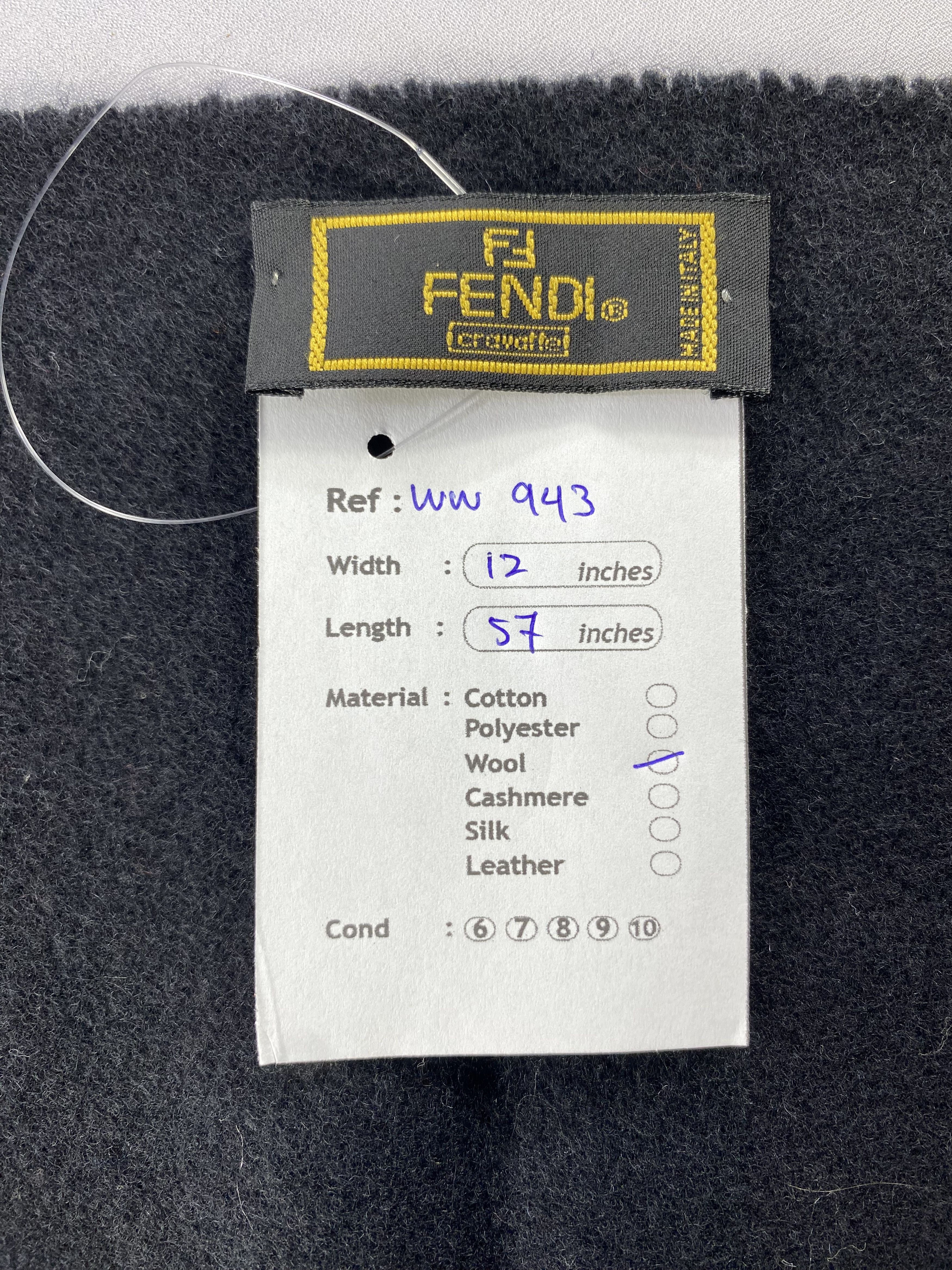Fendi × Vintage Fendi Scarf / Muffler / Neckwear - WW943 Size ONE SIZE - 5 Thumbnail