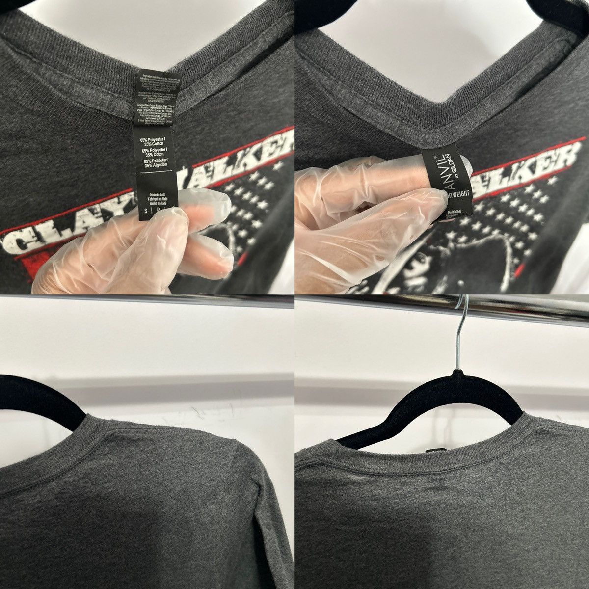Other Clay Walker Gray American Flag Tshirt Size Small - "Daniel" Size S / US 4 / IT 40 - 23 Thumbnail