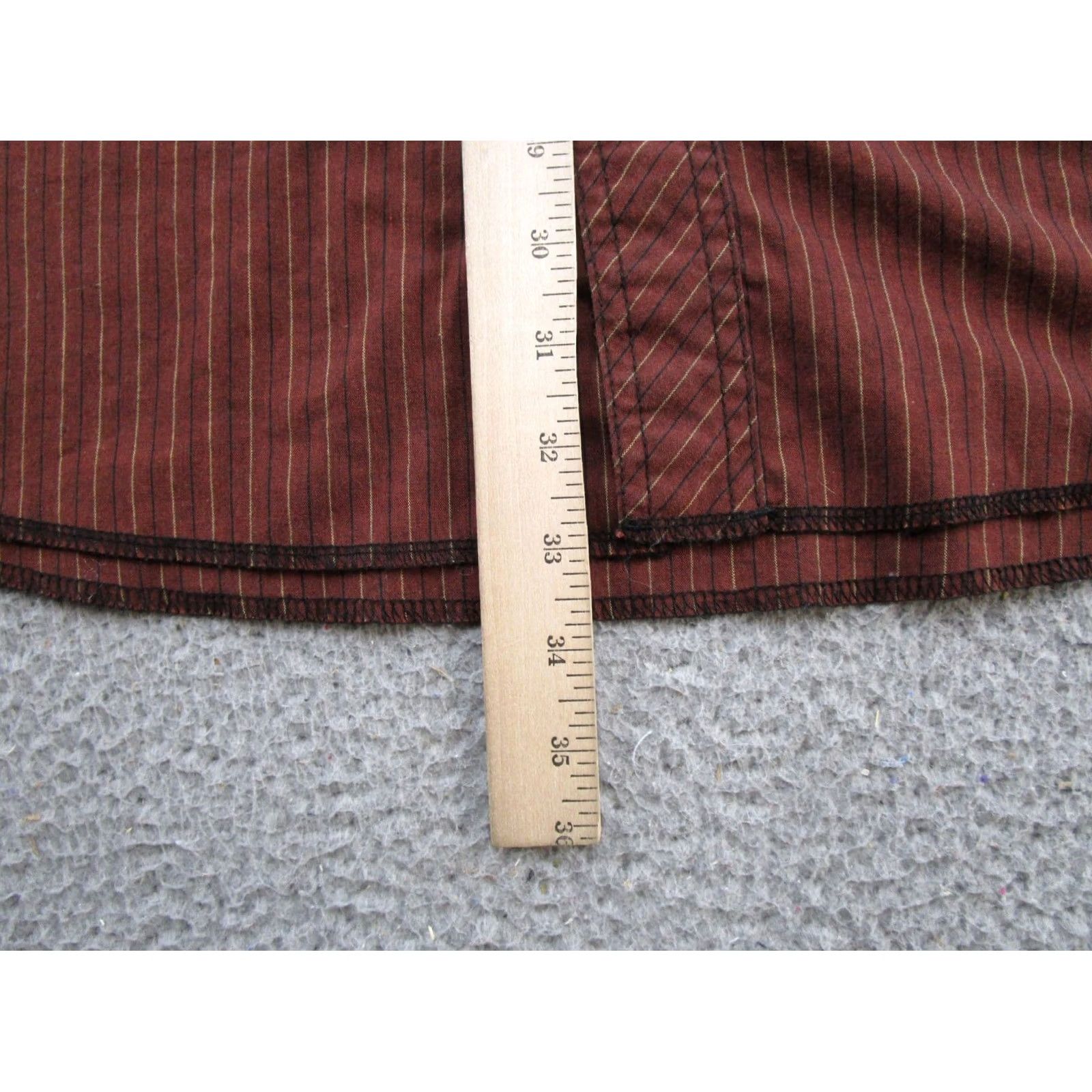 Wrangler Wrangler Western Shirt Mens Striped Short Sleeve Snap Up Cowboy Rodeo Rockabilly Shirt Mens Brown Cotton Size US M / EU 48-50 / 2 - 5 Thumbnail