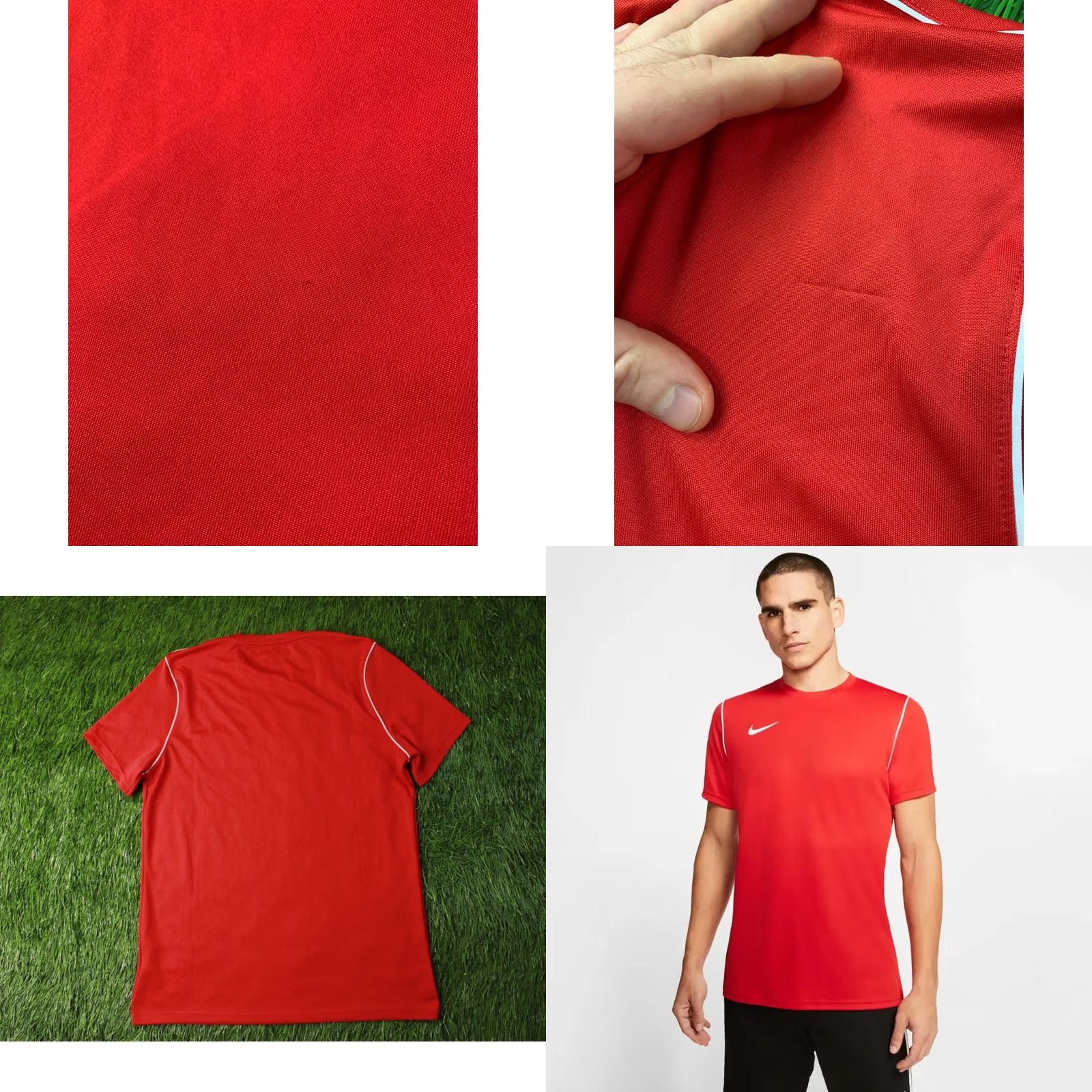Nike Nike Dri-FIT Park Original 2020 Men Football Training Shirt Jersey Tee L Red and White Men Shirt Short Sleeve Football 2020 Nike Park Mens L Red Size US L / EU 52-54 / 3 - 8 Thumbnail
