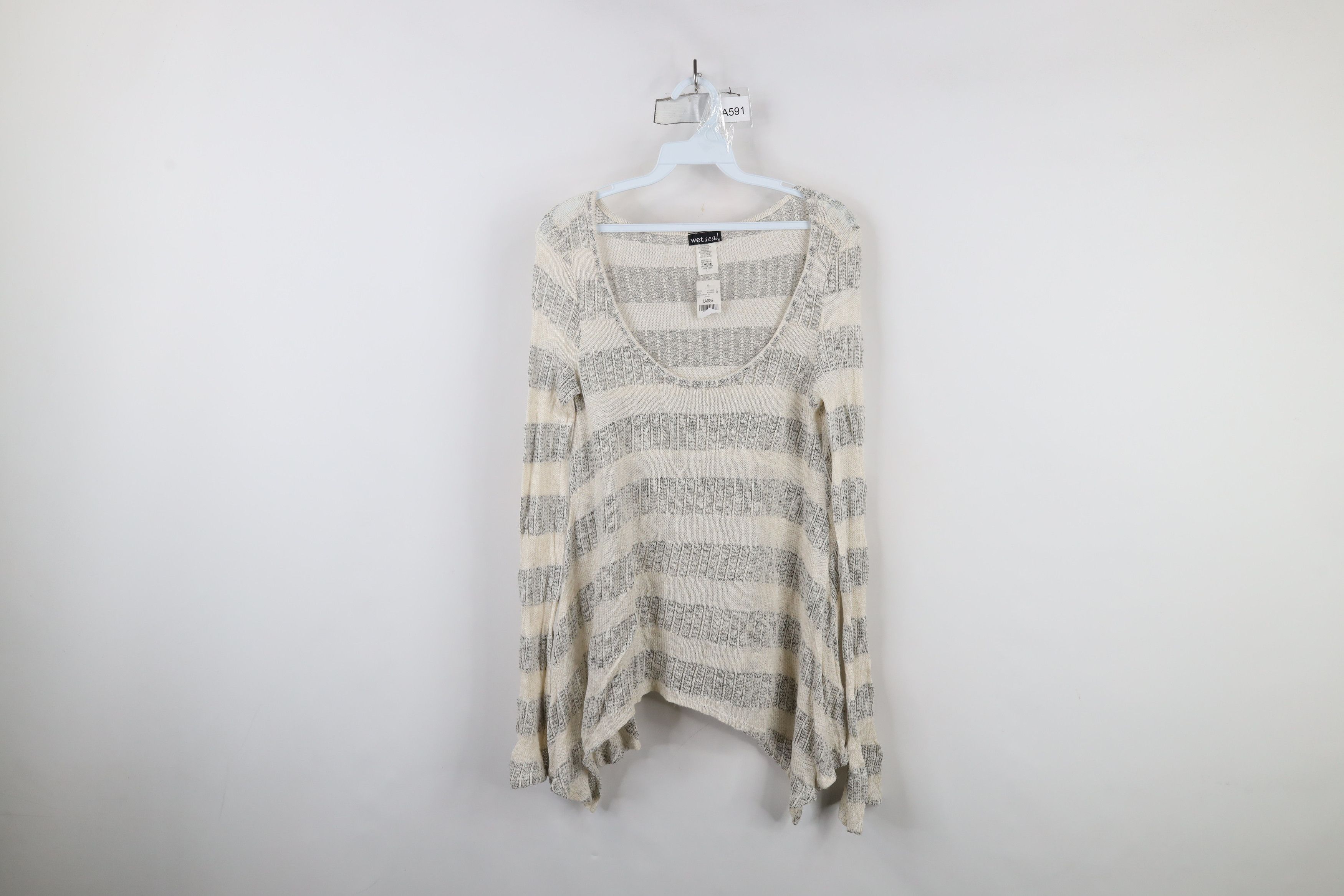 Vintage Deadstock Vintage 90s Y2K Wet Seal Linen Fairy Shirt USA Size L / US 10 / IT 46 - 1 Thumbnail